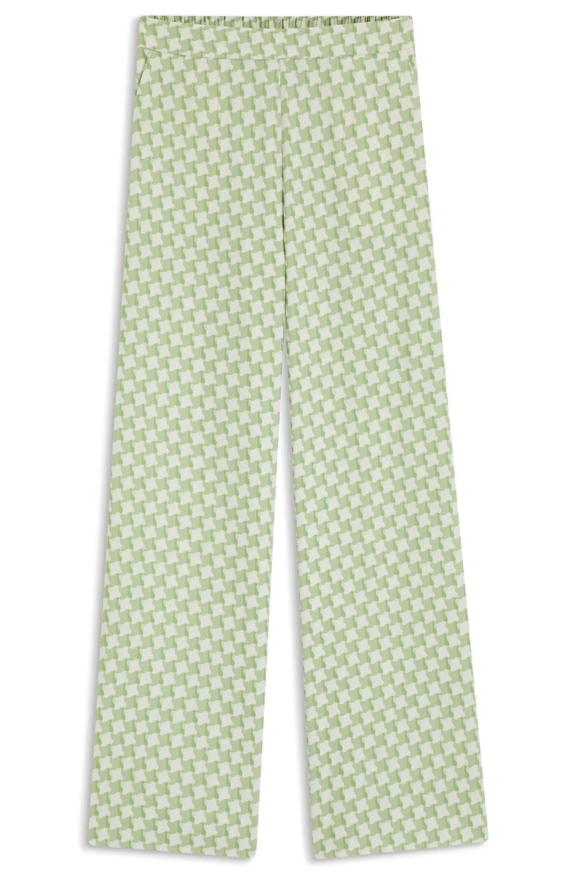 HUGO 50559497 Haseli-1 Damen Hose Hellgrün Patterned