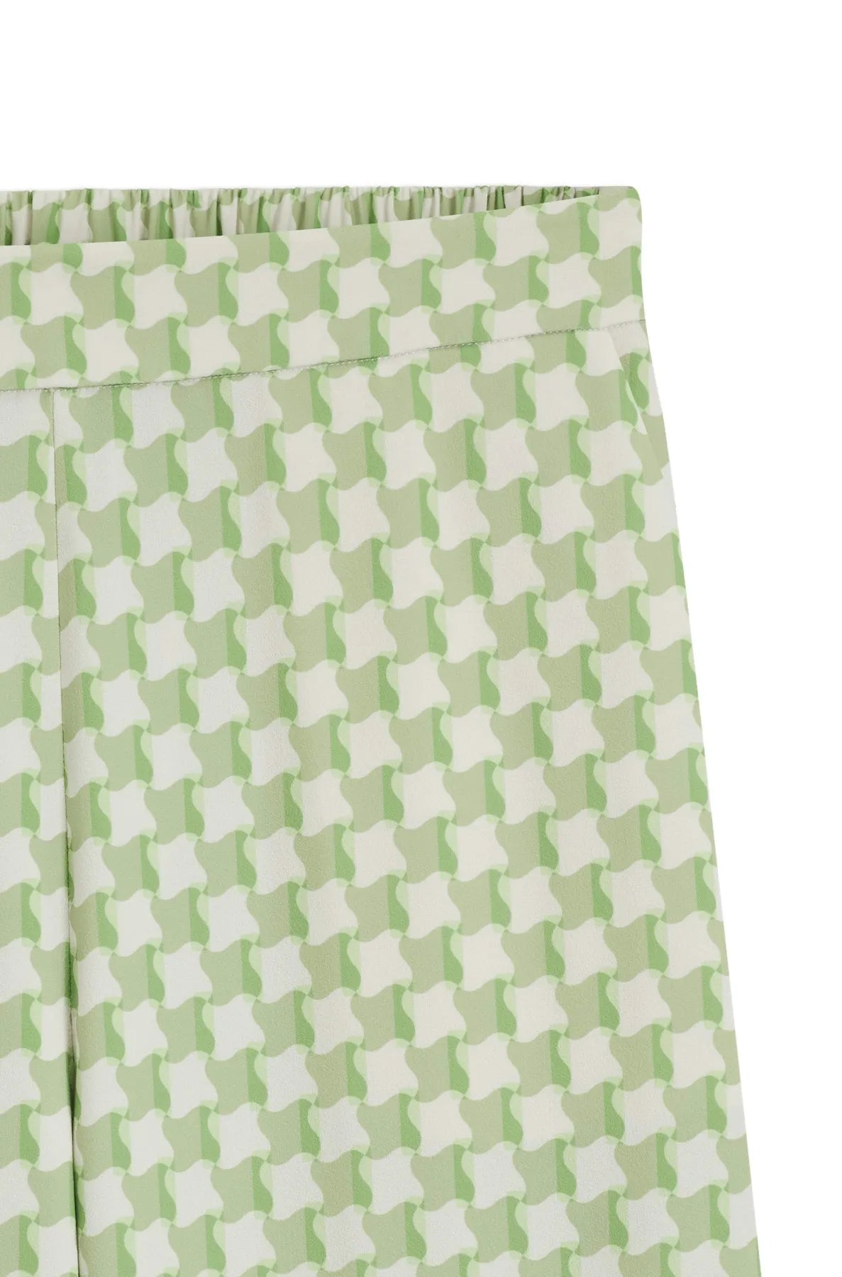 HUGO 50559497 Haseli-1 Damen Hose Hellgrün Patterned