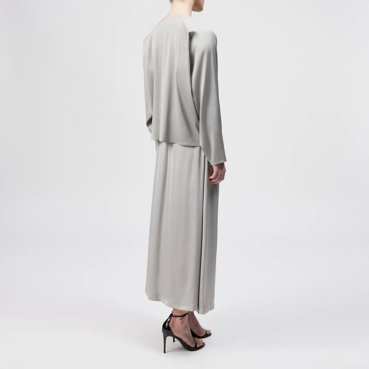 DRYKORN 130065 HARLEEN 10 BLUSENSHIRT SATIN GRAU 6502