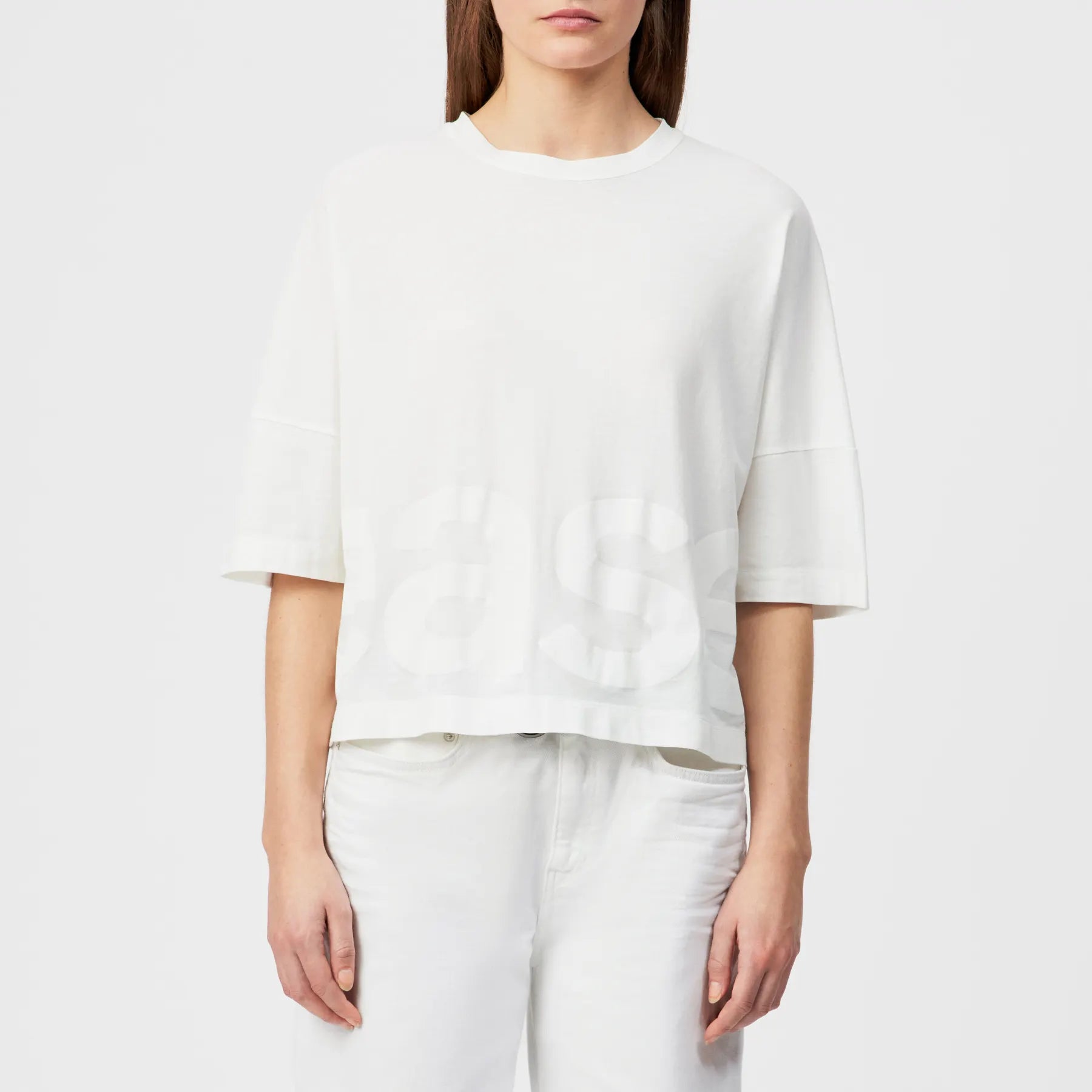 DRYKORN 520215 KUSIA_P11 10 T-SHIRT MIT PRINT ECRU 1907