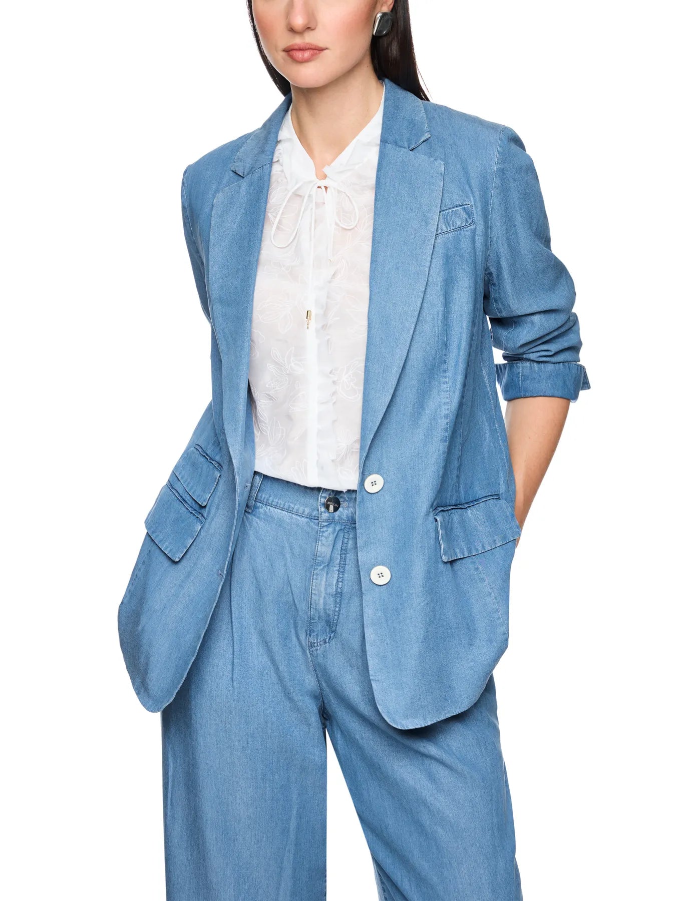 MARC CAIN
AC 34.24 D63 Oversize Denim-Blazer Rethink Together light denim