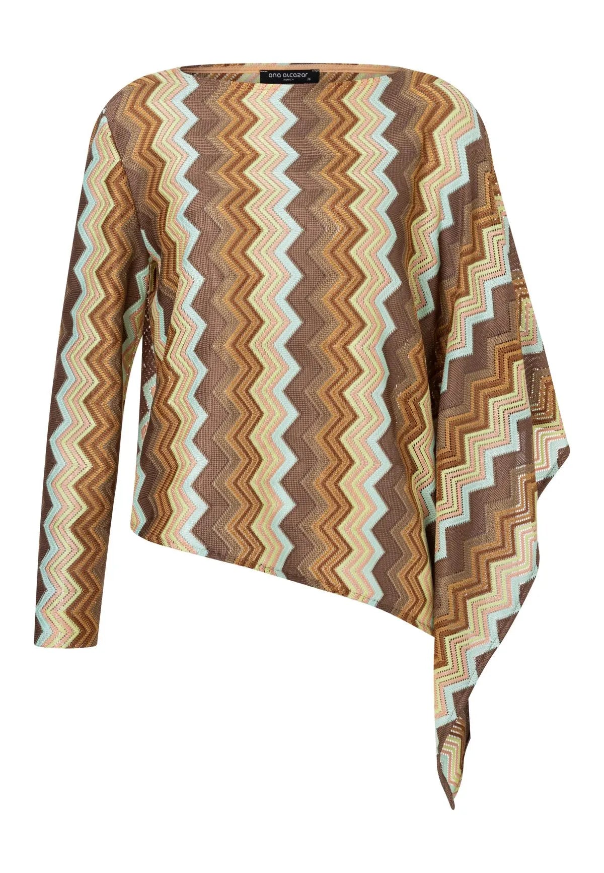 ANA ALCAZAR 081930-3837 Strick Poncho Top Braun 013