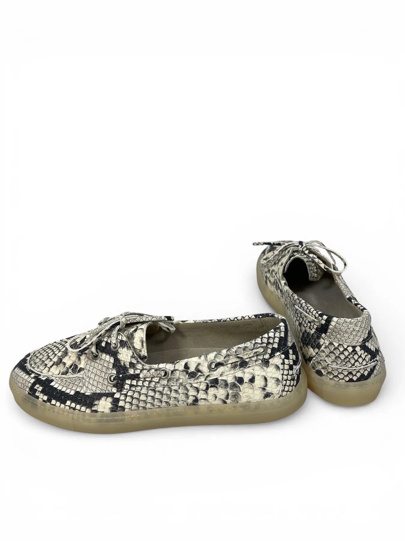 COPENHAGEN CPH160 LEATHER LOAFER IM BOOTSSTIL SNAKE BEIGE CREAM