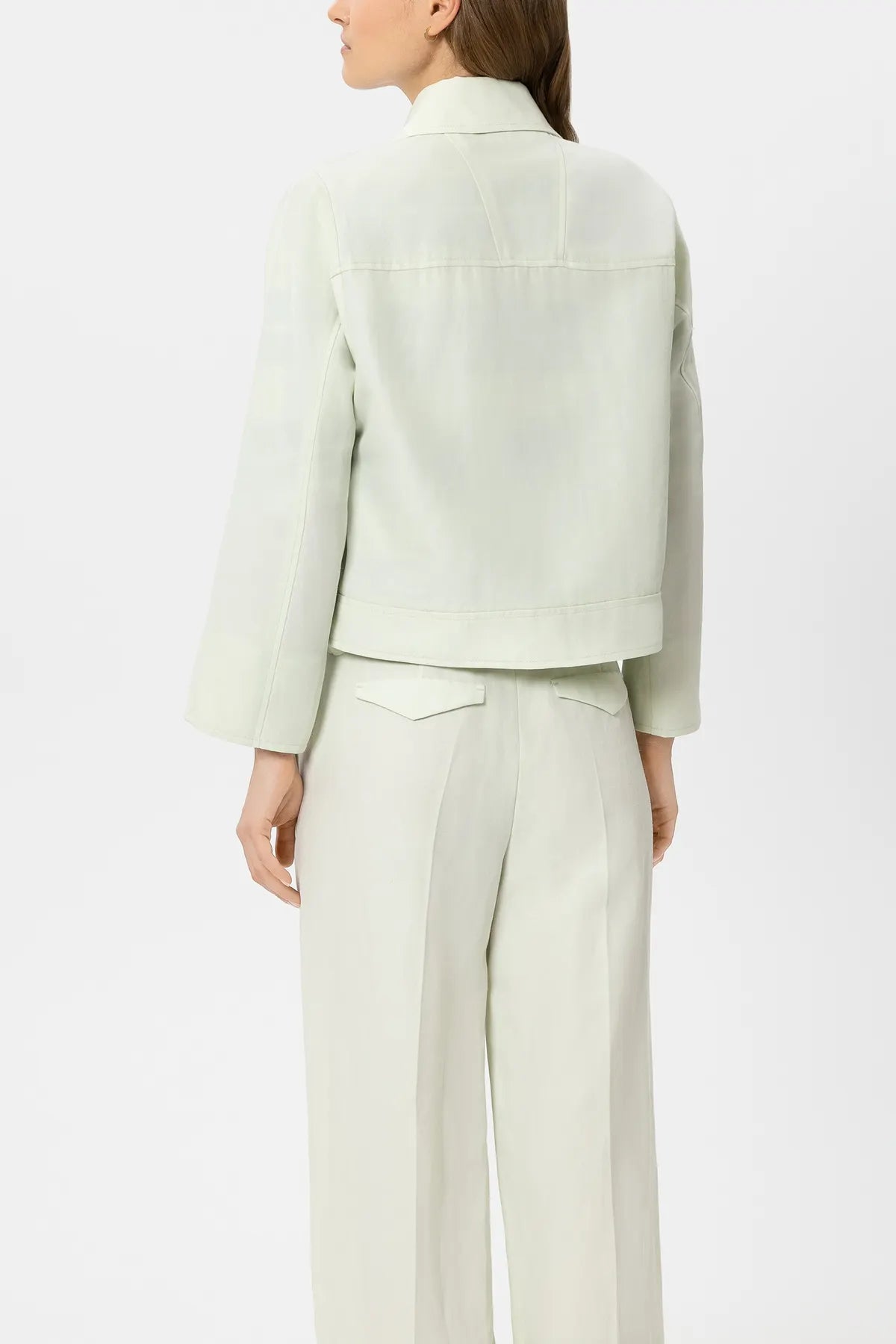 LUISA CERANO
438082/3824-0 Hemdjacke aus Leinen-Mix pistachio
