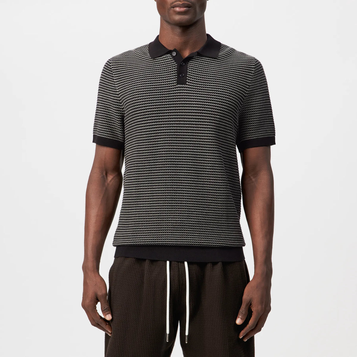 DRYKORN 425177 TRITON 10 STRICK POLOSHIRT BRAUN 1104