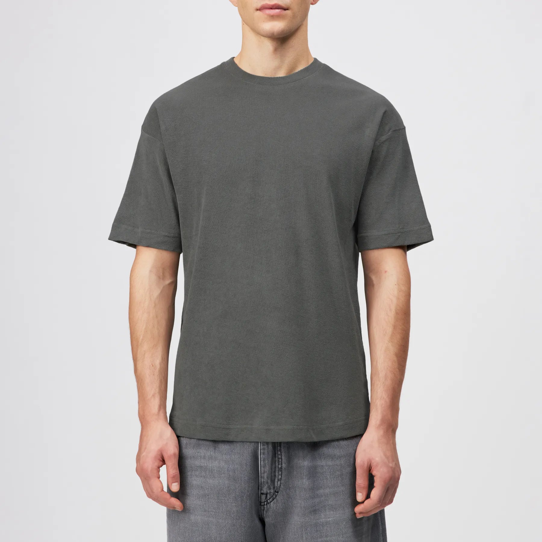 DRYKORN 520245 KAYRO 10 T-Shirt in Frottee-Baumwolle Grün 2214