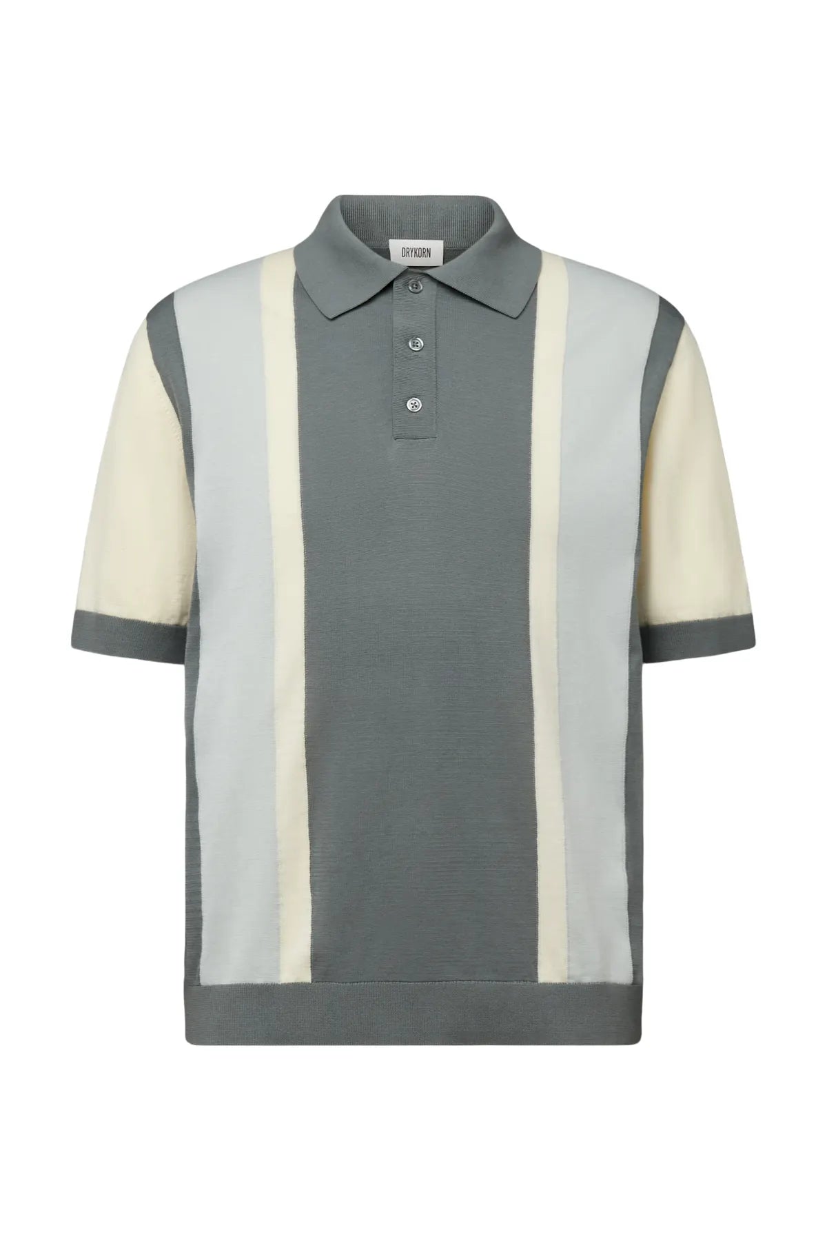 DRYKORN 424059 TAMIAN 10 POLOHEMD BLOCKSTREIFEN GRÜN 2214