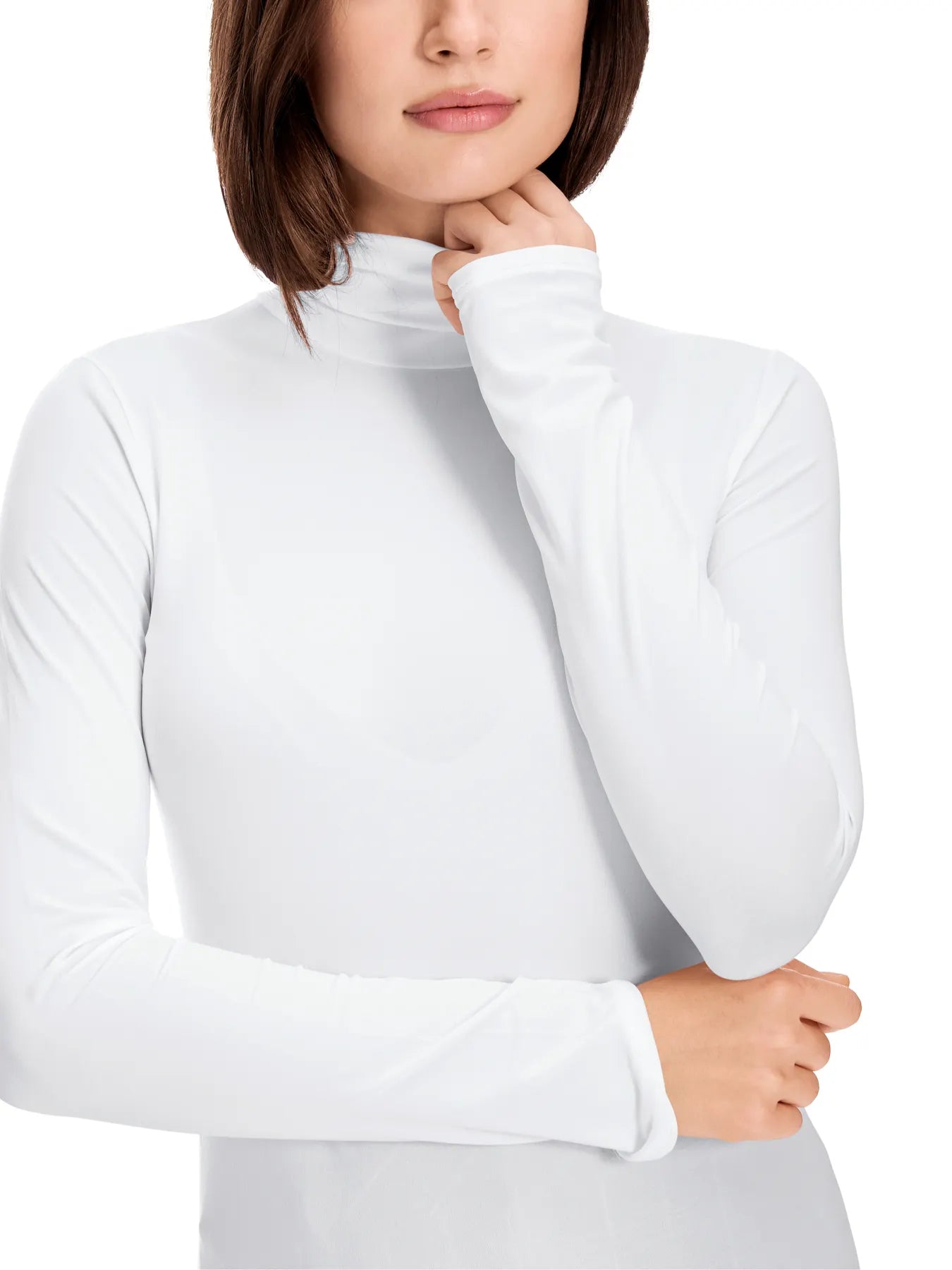 MARC CAIN +E 48.54 J03 Damen Rollkragenpullover weiß