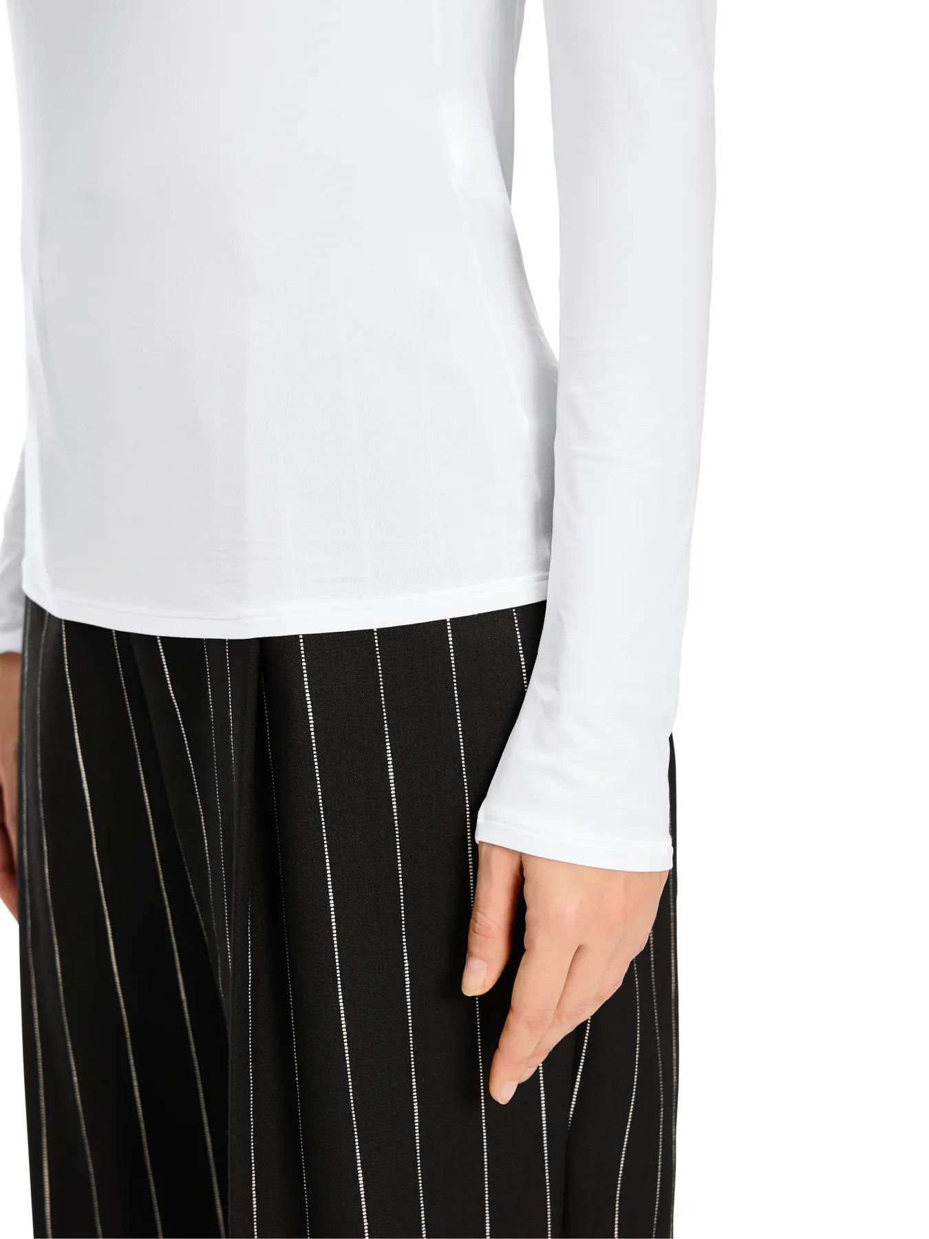MARC CAIN +E 48.54 J03 Damen Rollkragenpullover weiß
