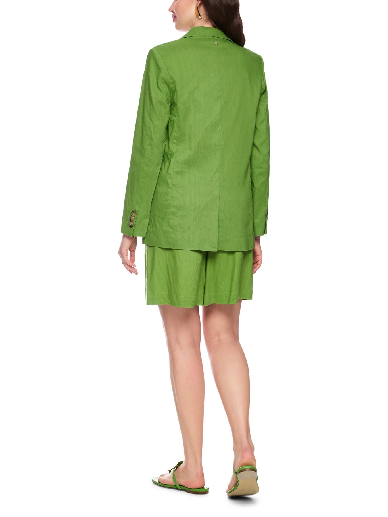 MARC CAIN AC 34.35 W70 Langer Blazer mit Schulterpolstern garden green