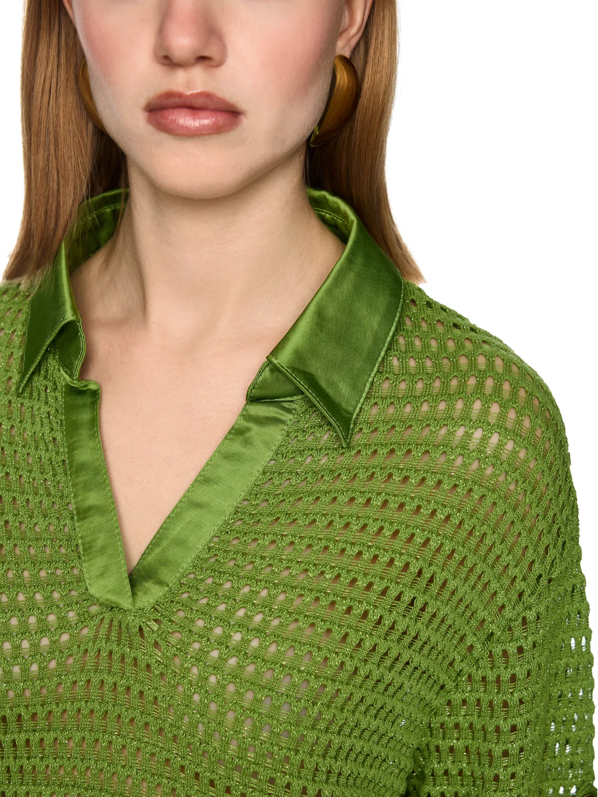 MARC CAIN AC 41.35 M25 Ajourpullover Rethink Together garden green