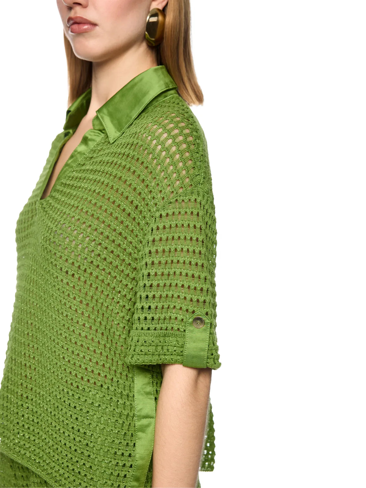 MARC CAIN AC 41.35 M25 Ajourpullover Rethink Together garden green