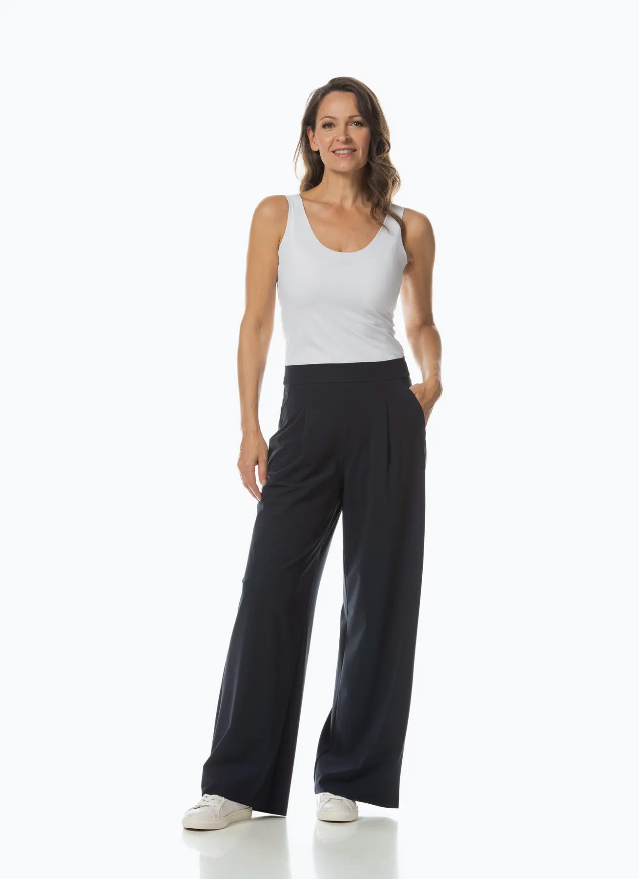 JAPAN TKY KONA LONG HOSE KNITTERFREI STRETCH BLACK-BLUE 342