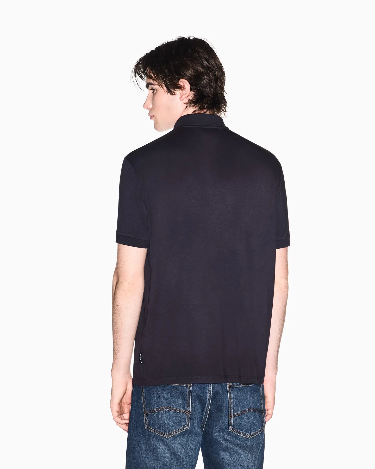 ARMANI XM002372 AF21936 ZIP POLOSHIRT DEEP NAVY UB101