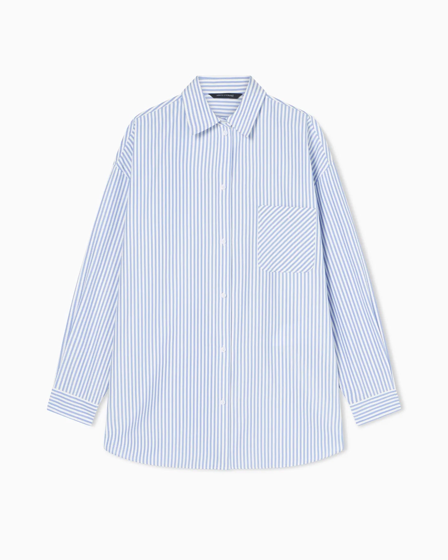 ARMANI XW002034 AF21535 gestreifte Bluse blau