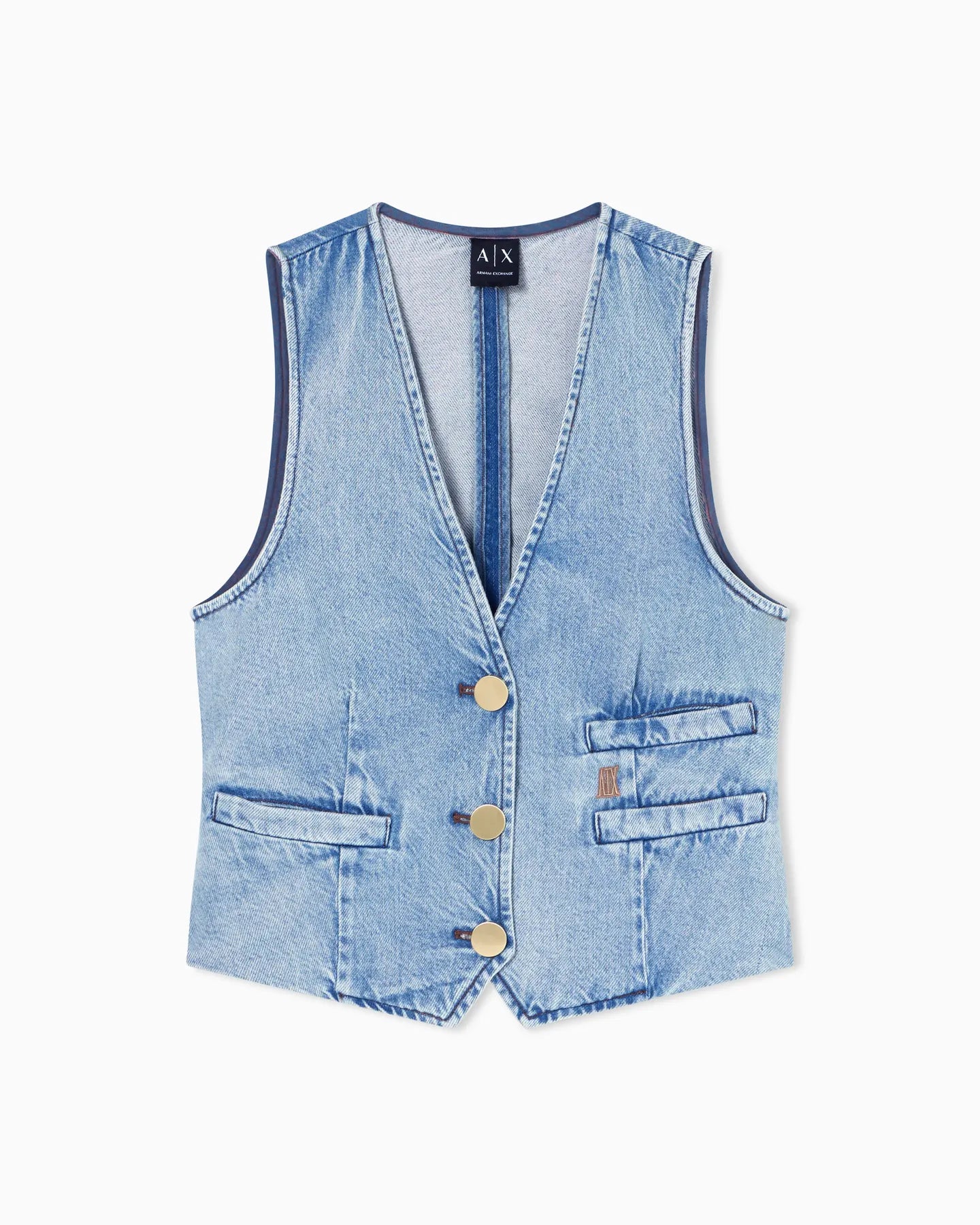 ARMANI XW002263 AF21338 JEANS WESTE KURZ BLUE DENIM MB001