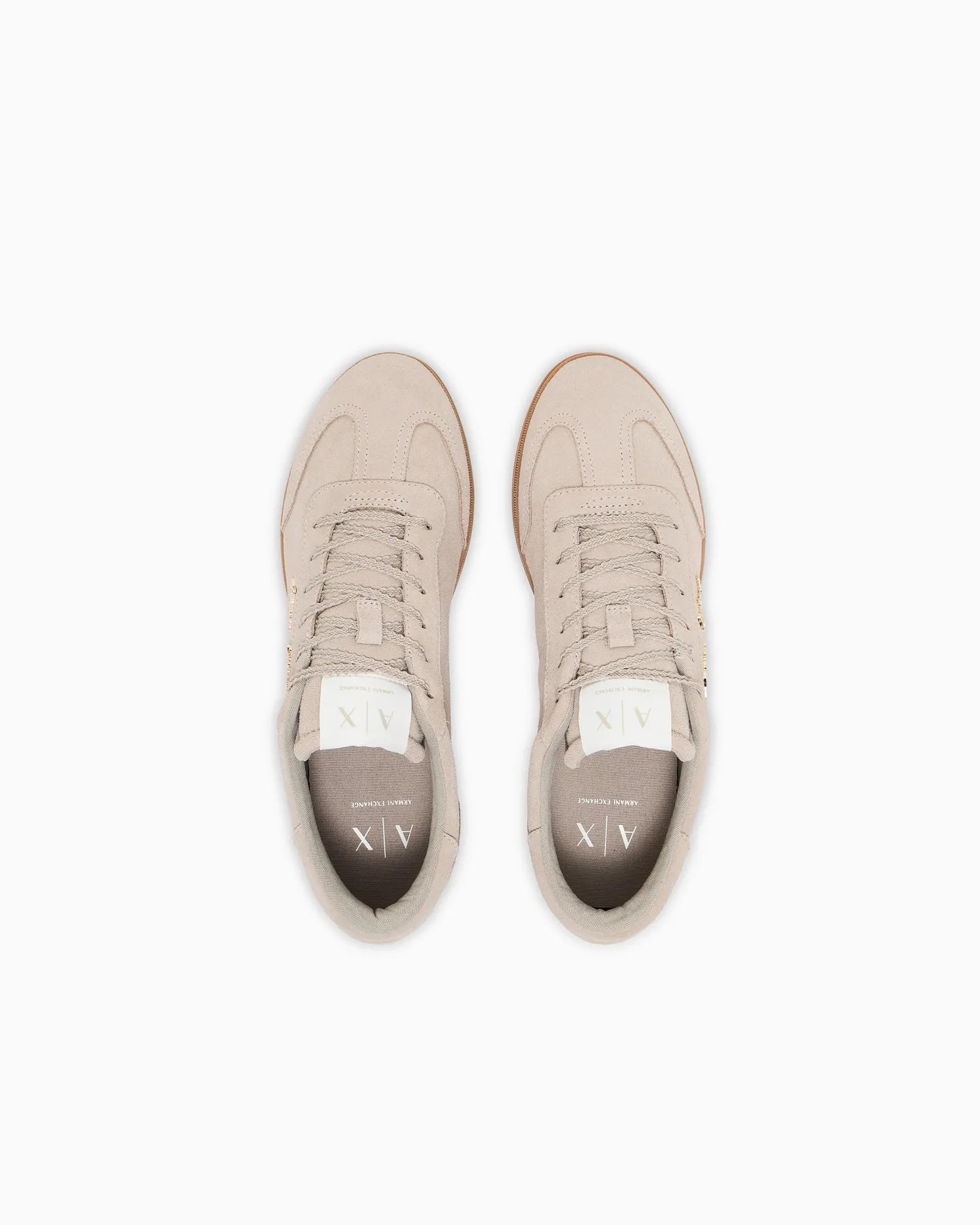 ARMANI XW002797 AF17465 LEDER SNEAKER BEIGE U6223