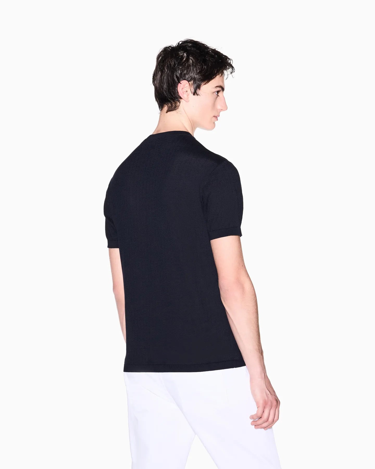 ARMANI XM002439 AF22249 STRICK T-SHIRT MARINE UB101 DEEP NAVY