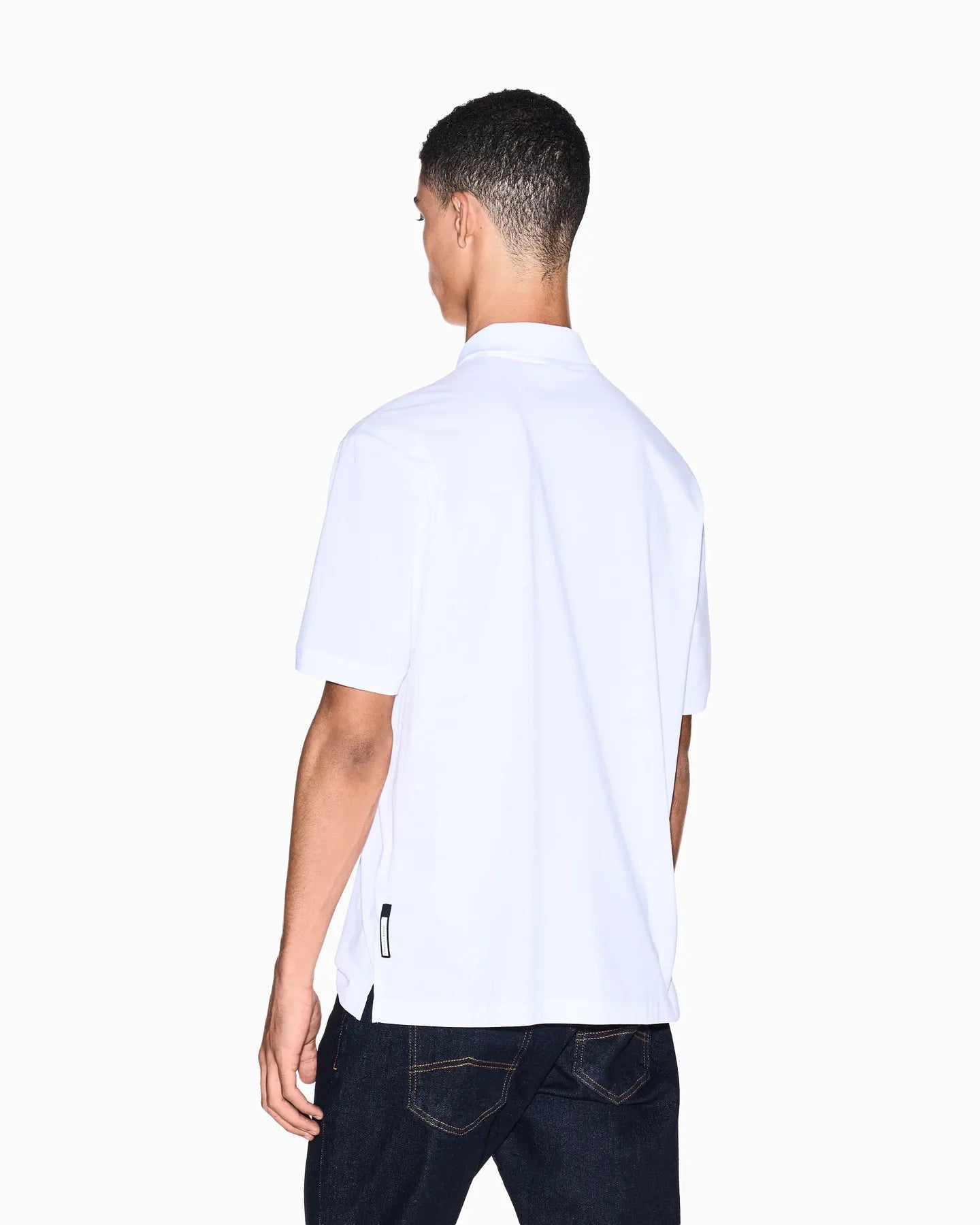 ARMANI XM001291 AF10364 HERREN POLO-SHIRT WEISS
