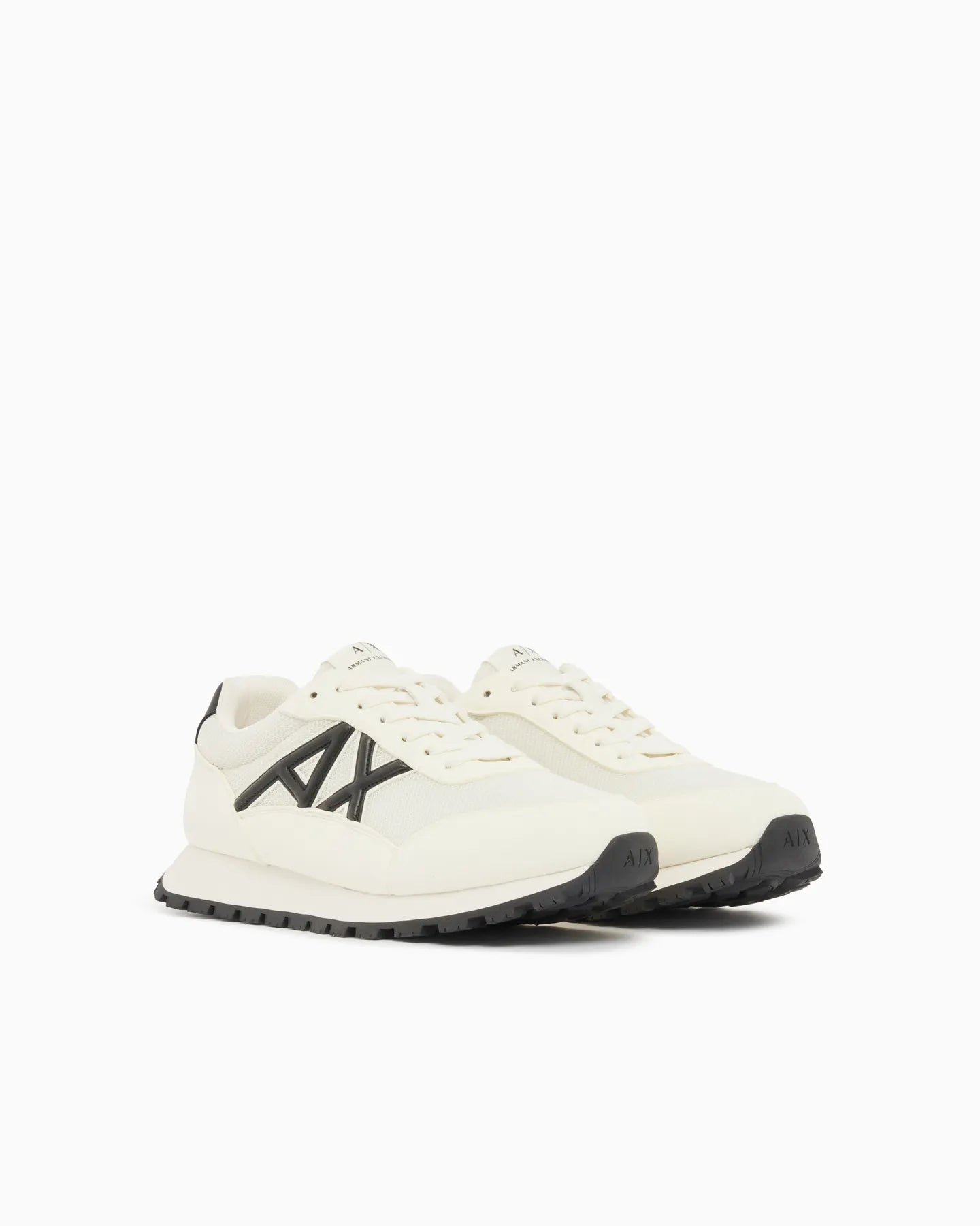 ARMANI XM001960 AF19388 LEDER SNEAKER OFF WHITE