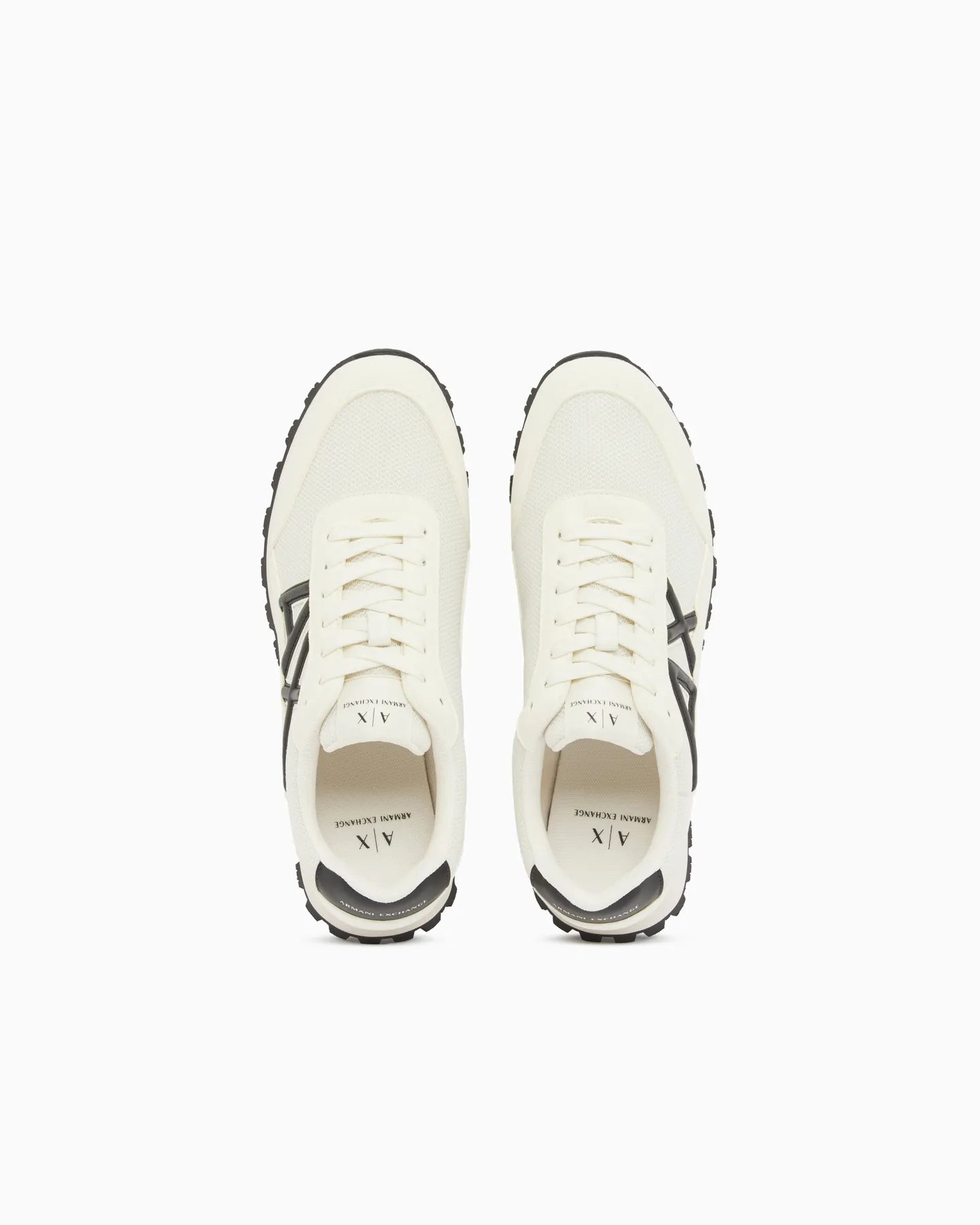 ARMANI XM001960 AF19388 LEDER SNEAKER OFF WHITE