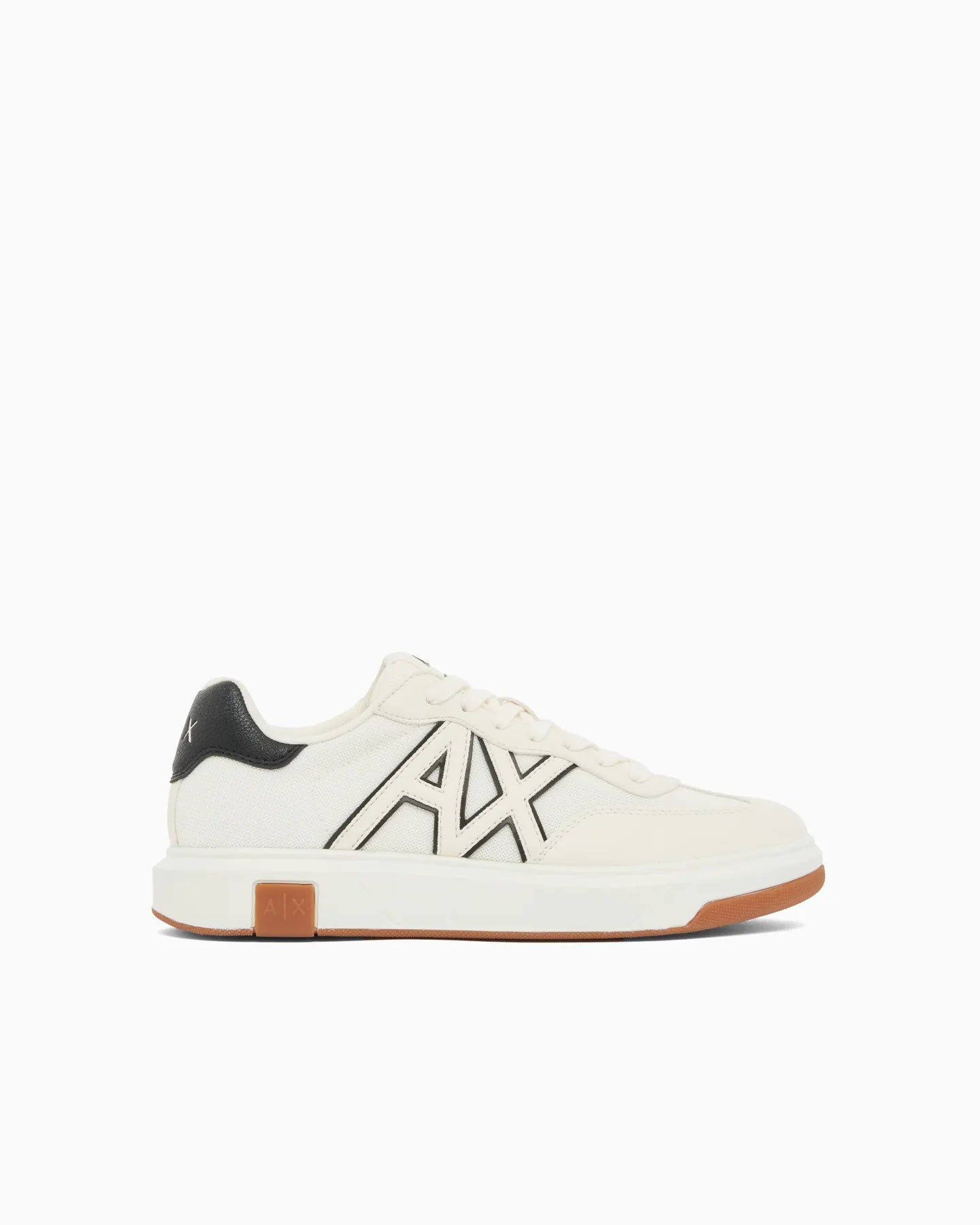 ARMANI XM002687 AF22775 LEDER SNEAKER OFF WHITE