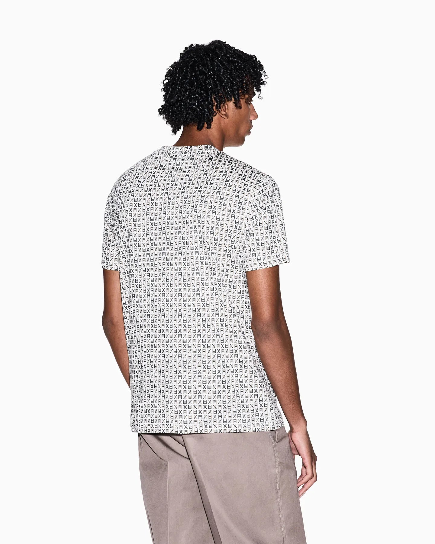 ARMANI XM002778 AF10356 LOGOPRINT T-SHIRT KHAKI F1166