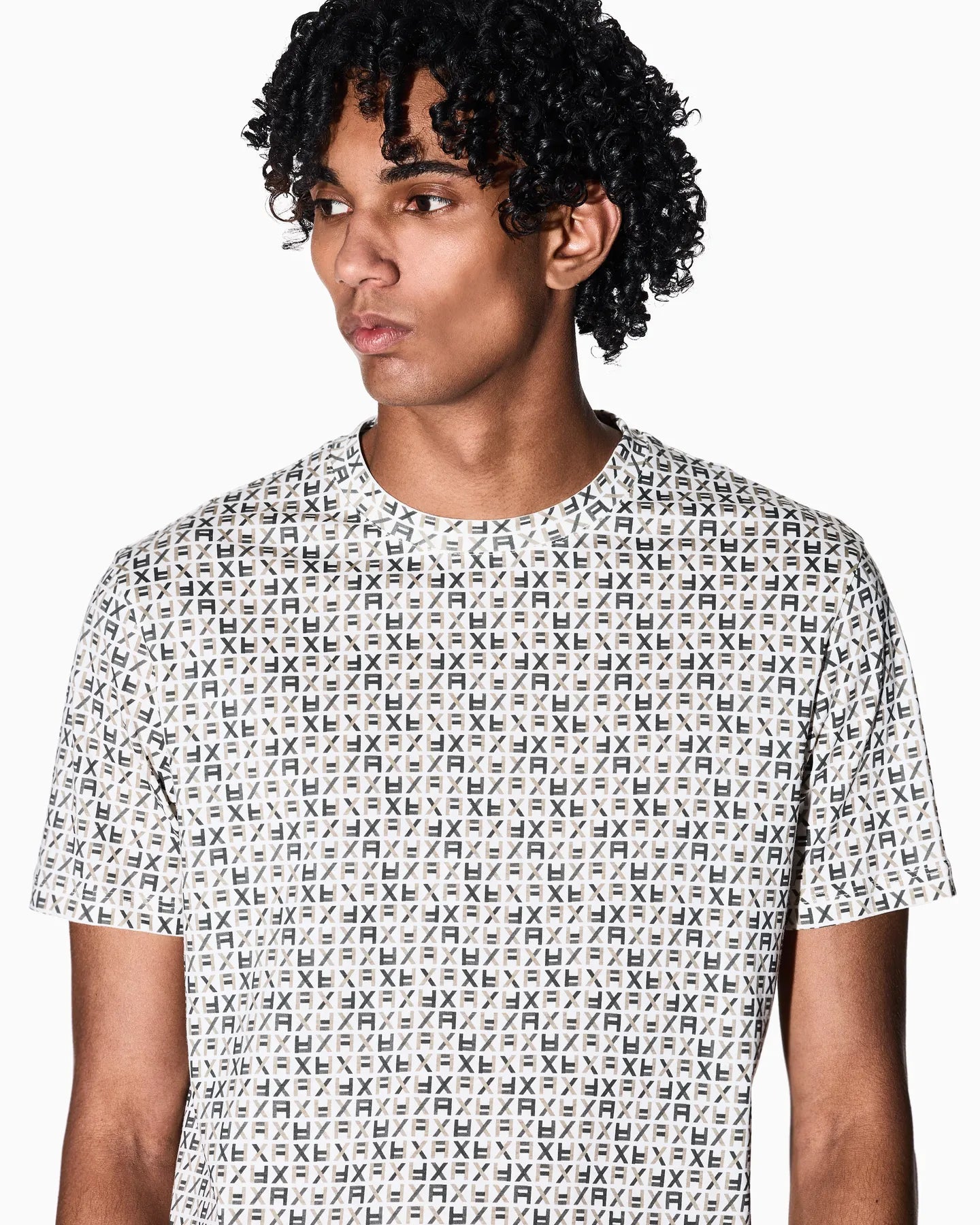 ARMANI XM002778 AF10356 LOGOPRINT T-SHIRT KHAKI F1166