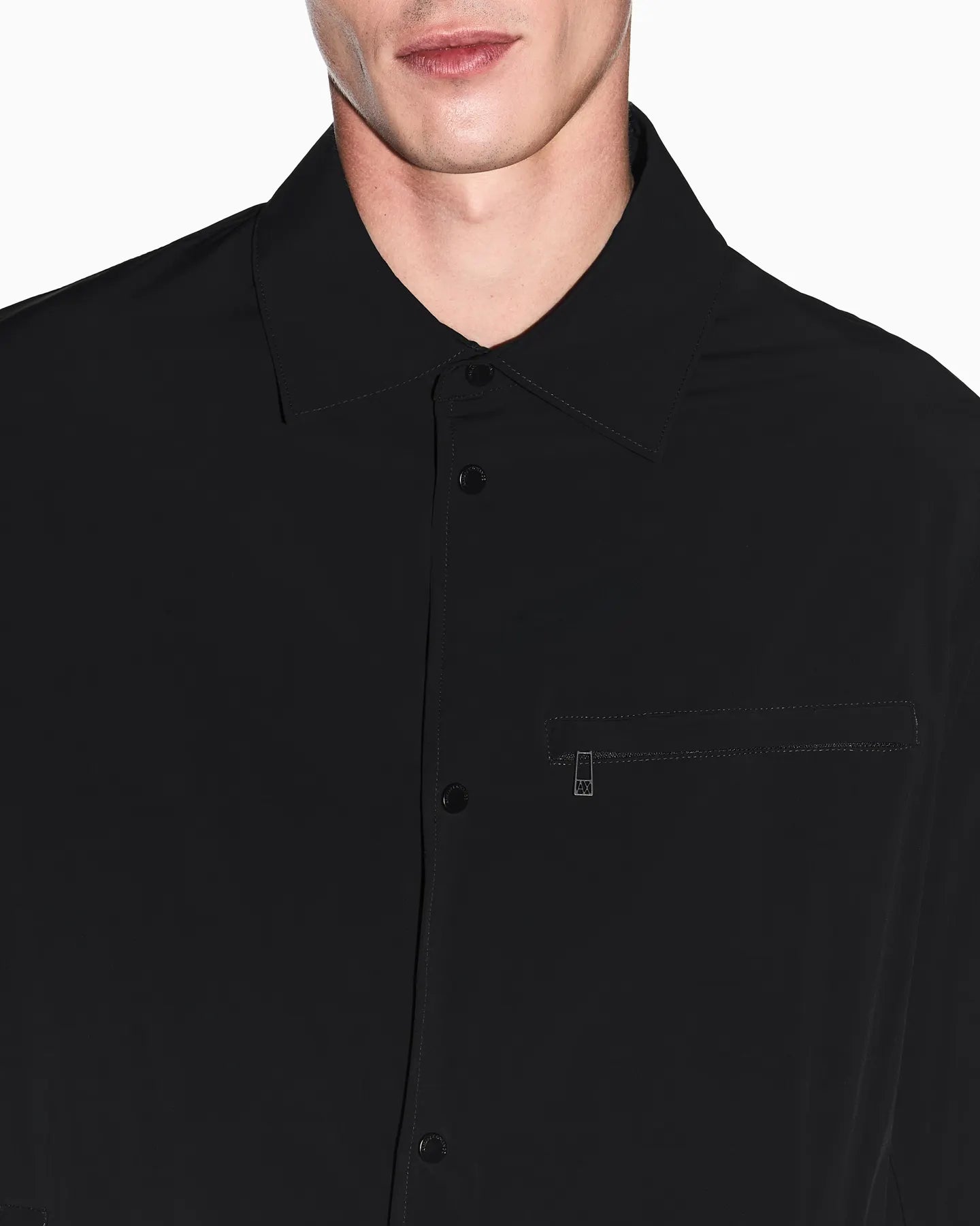 ARMANI XM002818 AF22572 OVERSHIRT BLACK UC001