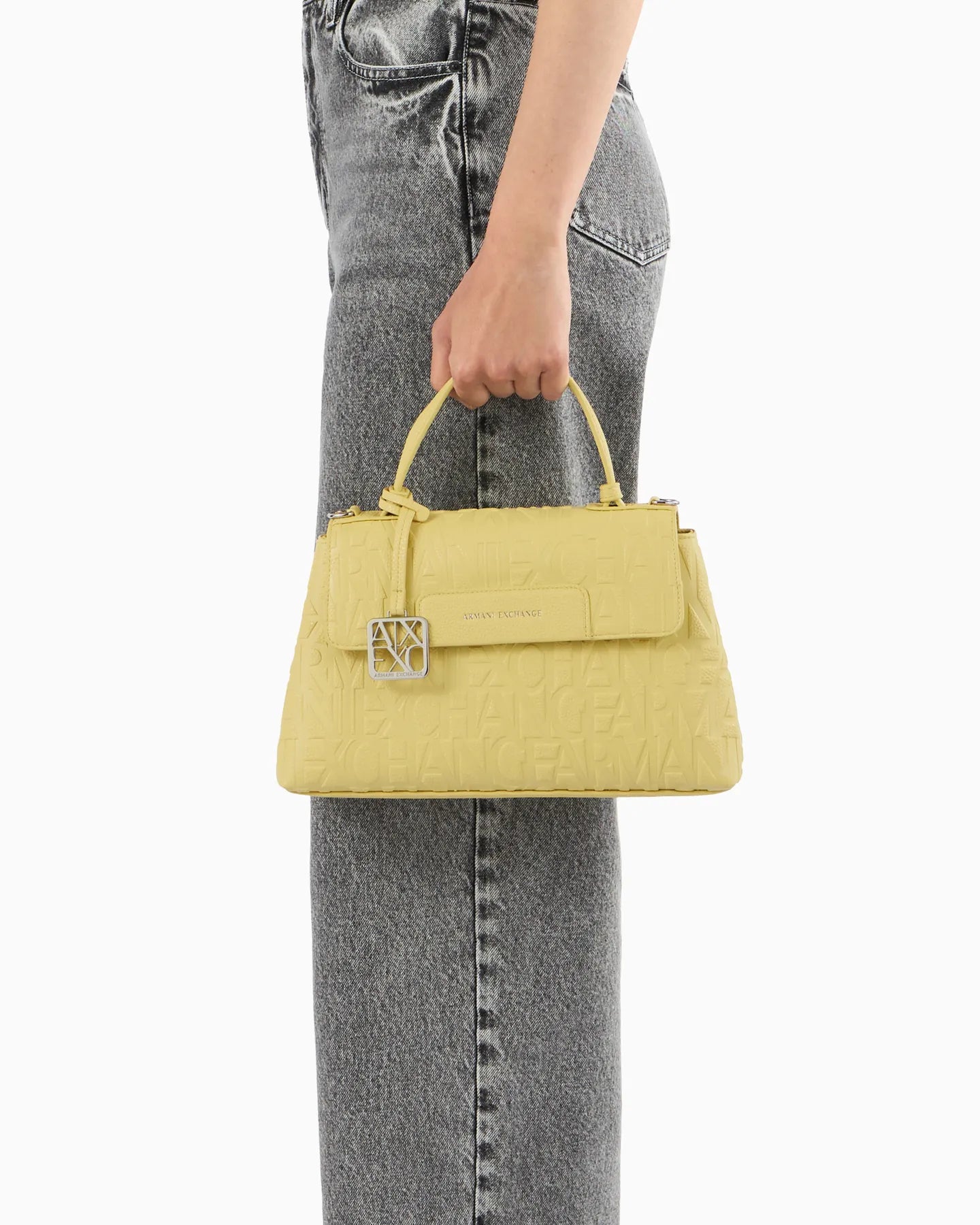 ARMANI XW001223 AF15774 DAMEN HANDTASCHE KLEIN HELLGELB U2149