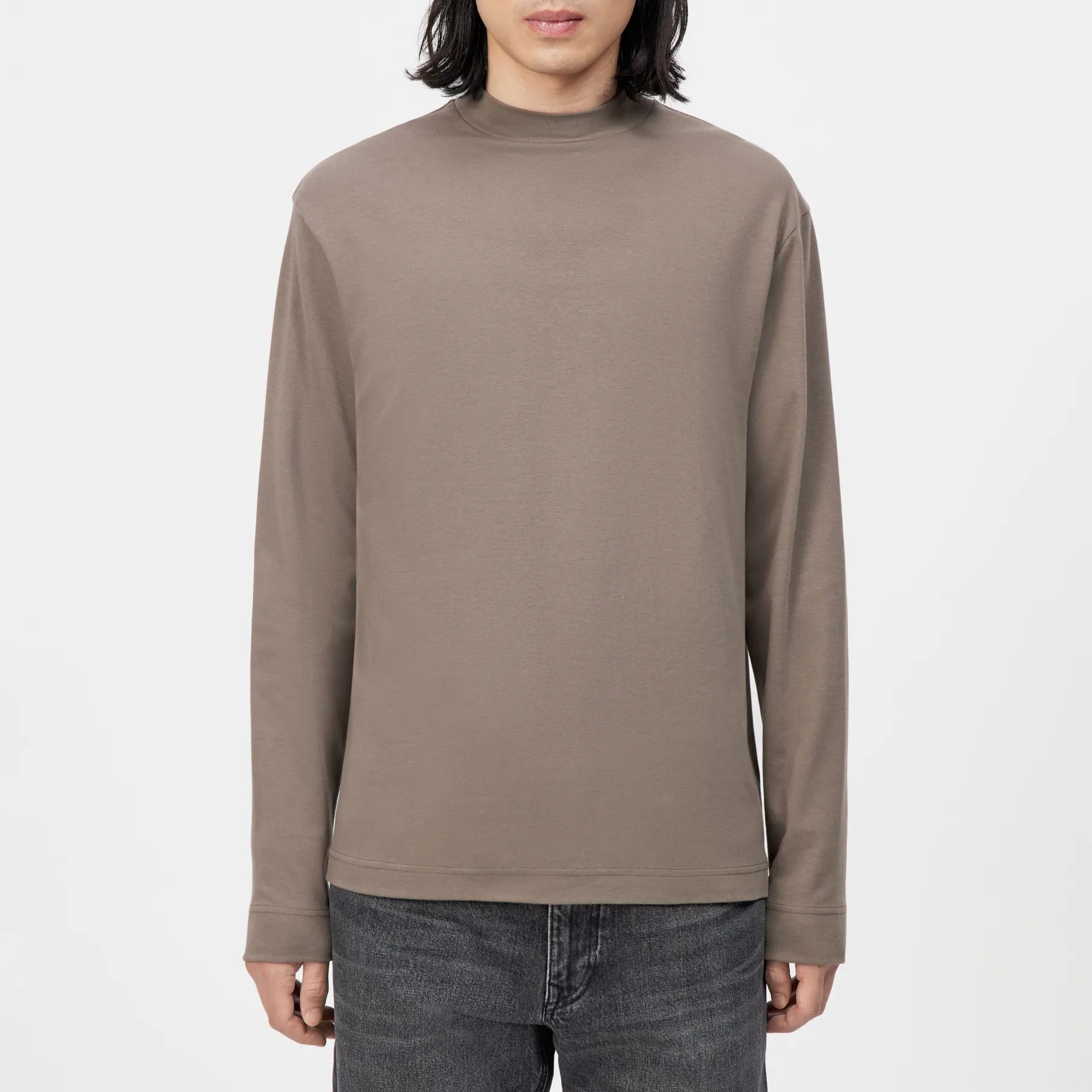 DRYKORN 520224 MORITZO LONGSLEEVE LANGARM SHIRT STEHKRAGEN BRAUN 1205