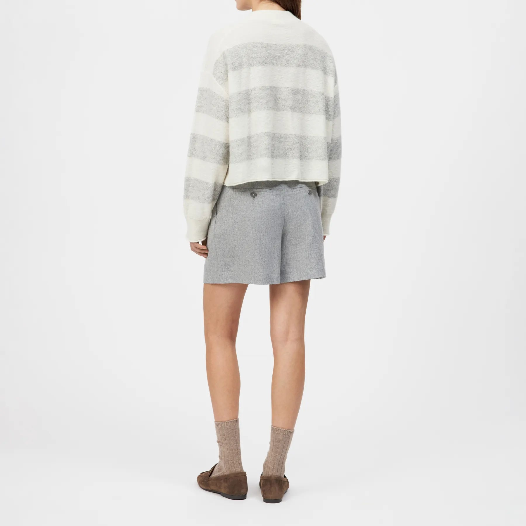 DRYKORN 424051 MATHISA 10 ALPAKA PULLOVER MIT STREIFEN ECRU 1902