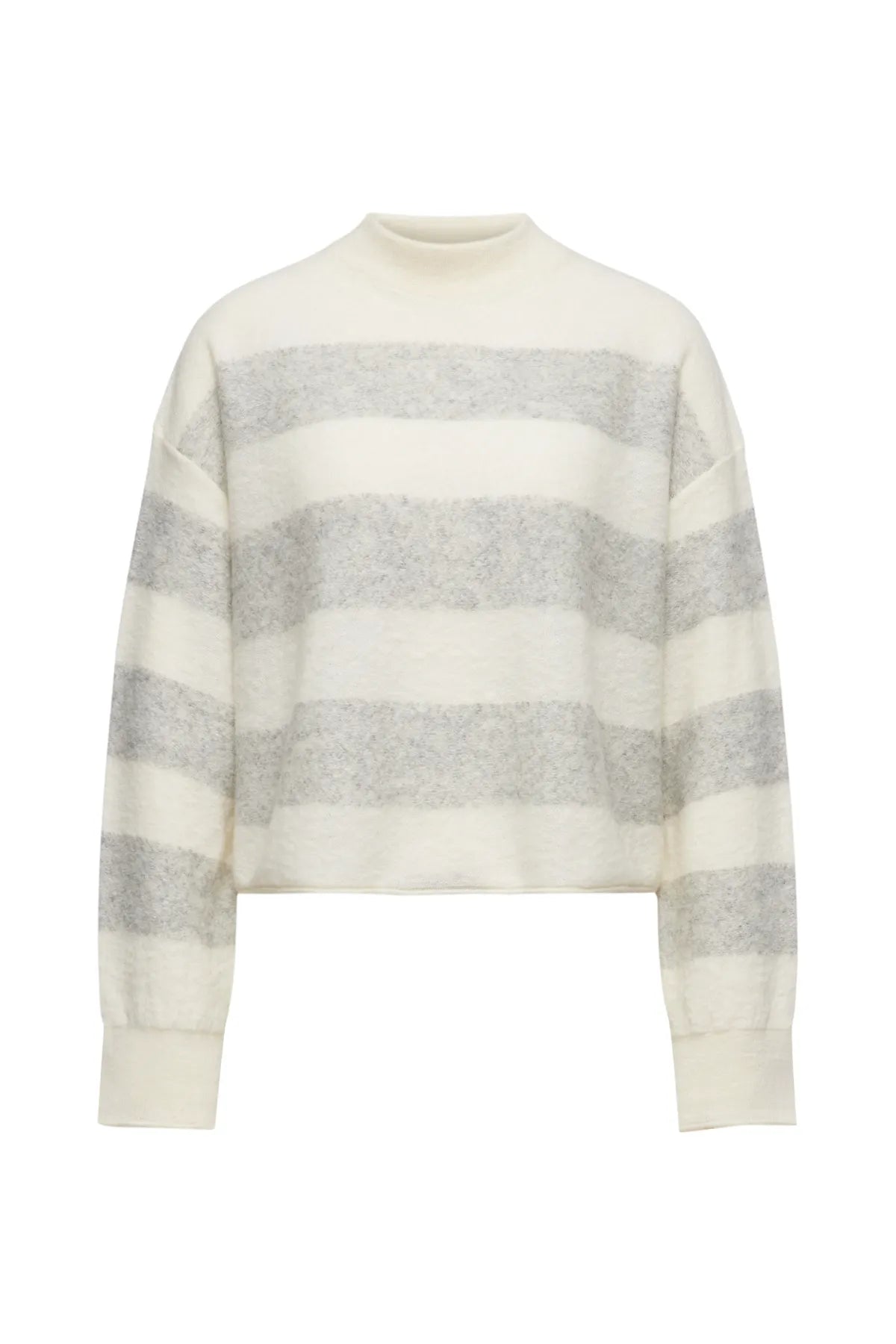 DRYKORN 424051 MATHISA 10 ALPAKA PULLOVER MIT STREIFEN ECRU 1902