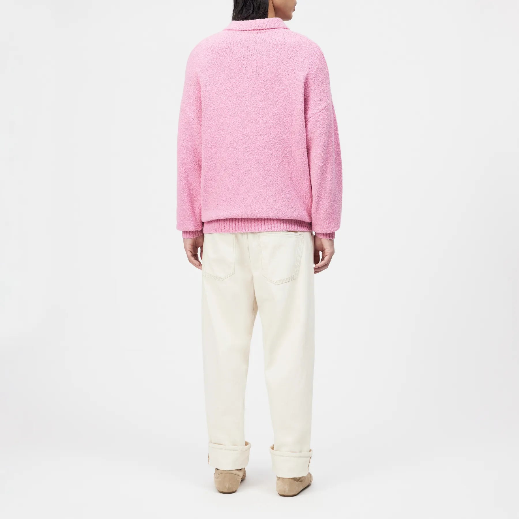 DRYKORN 422002 BEKKET 10 STRICK POLOSHIRT BOUCLE ROSA 5704