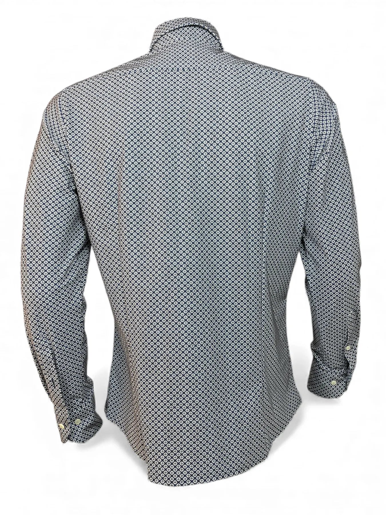 fakts 6362 Shirt Slim Fit Leisure Bügelfreies Hemd blue dark minimal