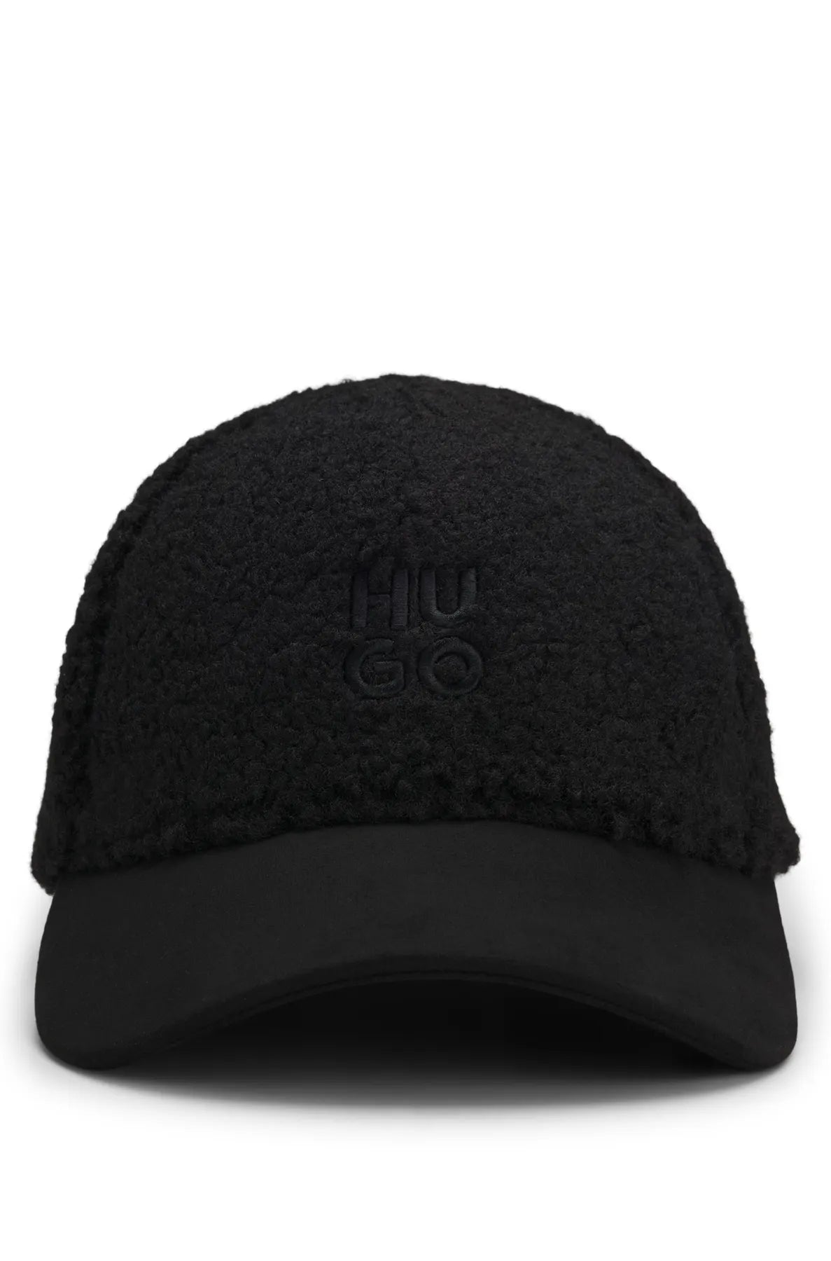 HUGO 50550618 Ally-TE Teddy-Cap Logo Schwarz
