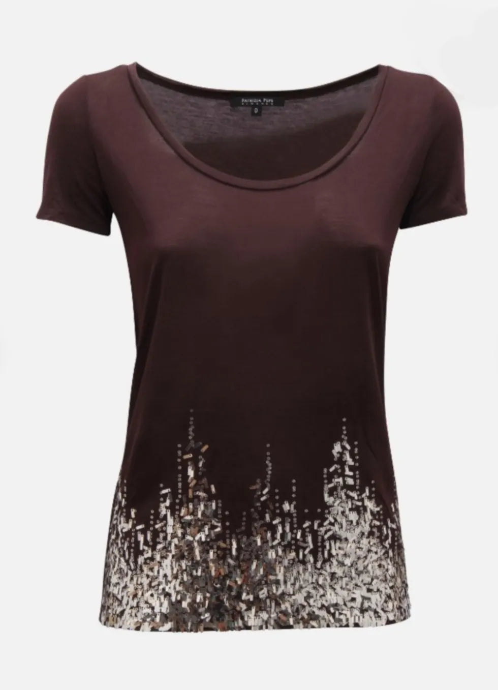 PATRIZIA PEPE 2M2761 A329 B331 WOMEN Damen ST-Shirt BORDEAUXROT