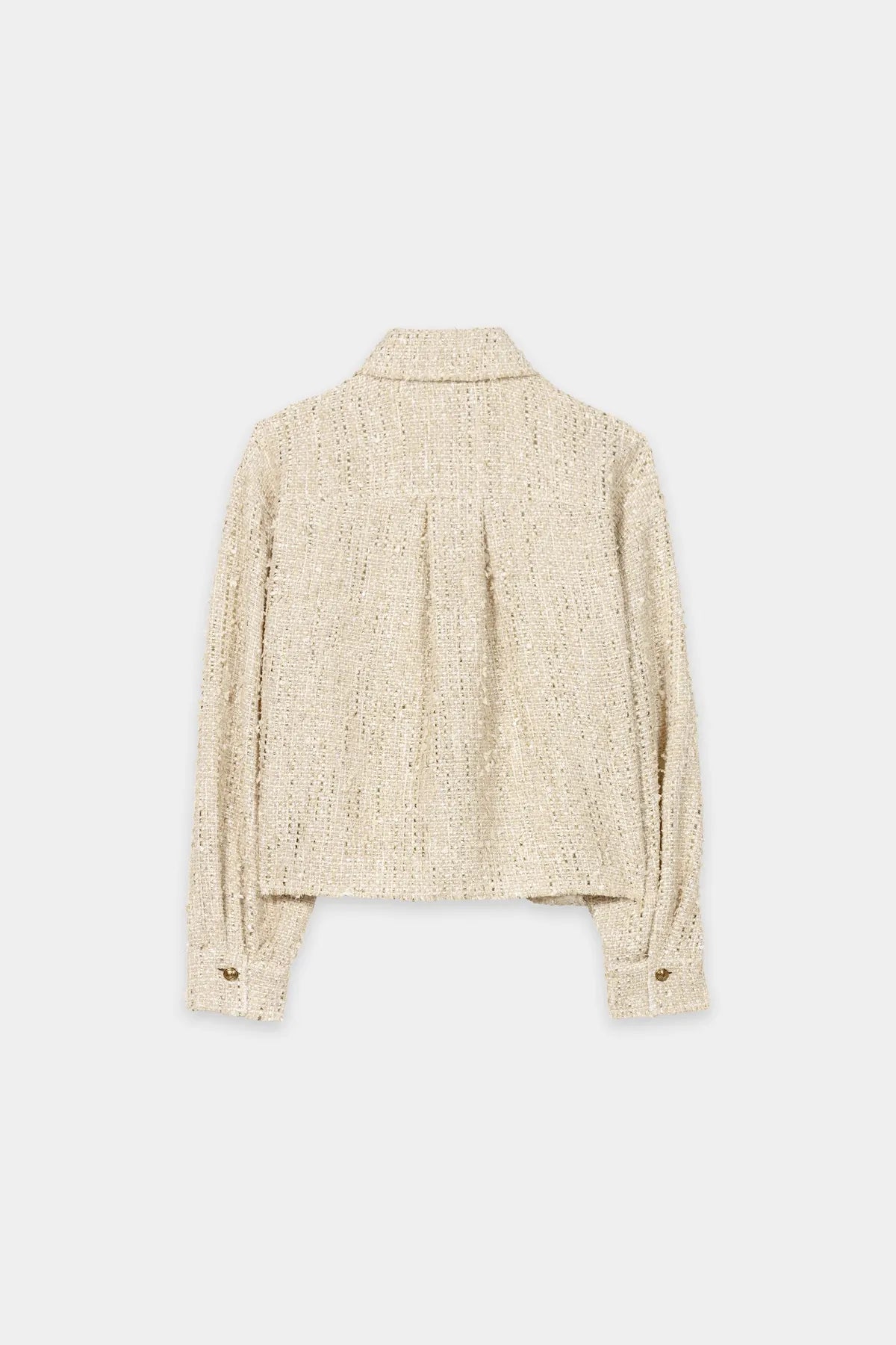 LUISA CERANO
438057/3809-0 Tweed-Hemdjacke beige light camel