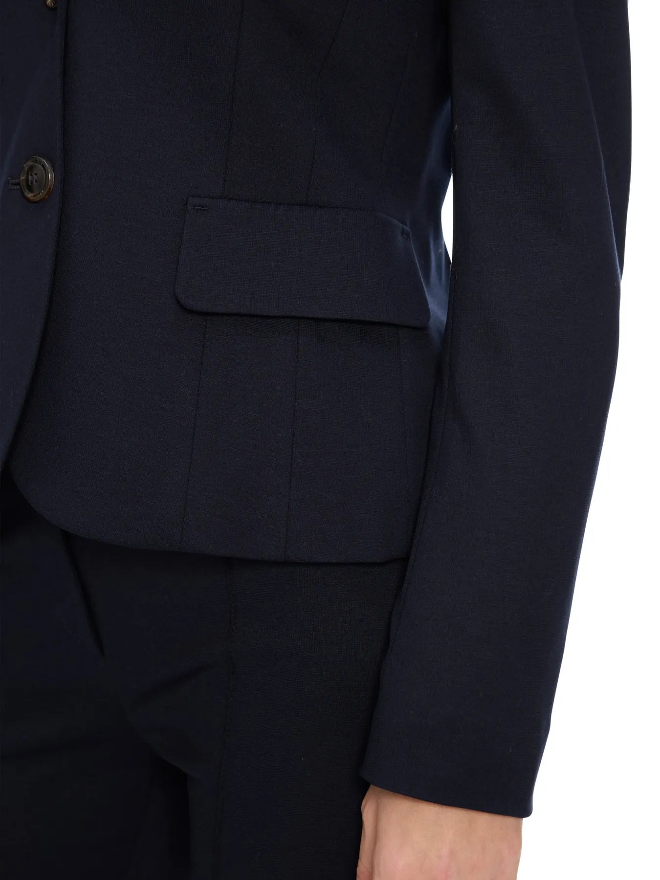 MARC CAIN +E 34.10 J24 Leichter Blazer aus feinem Jersey midnight blue 395