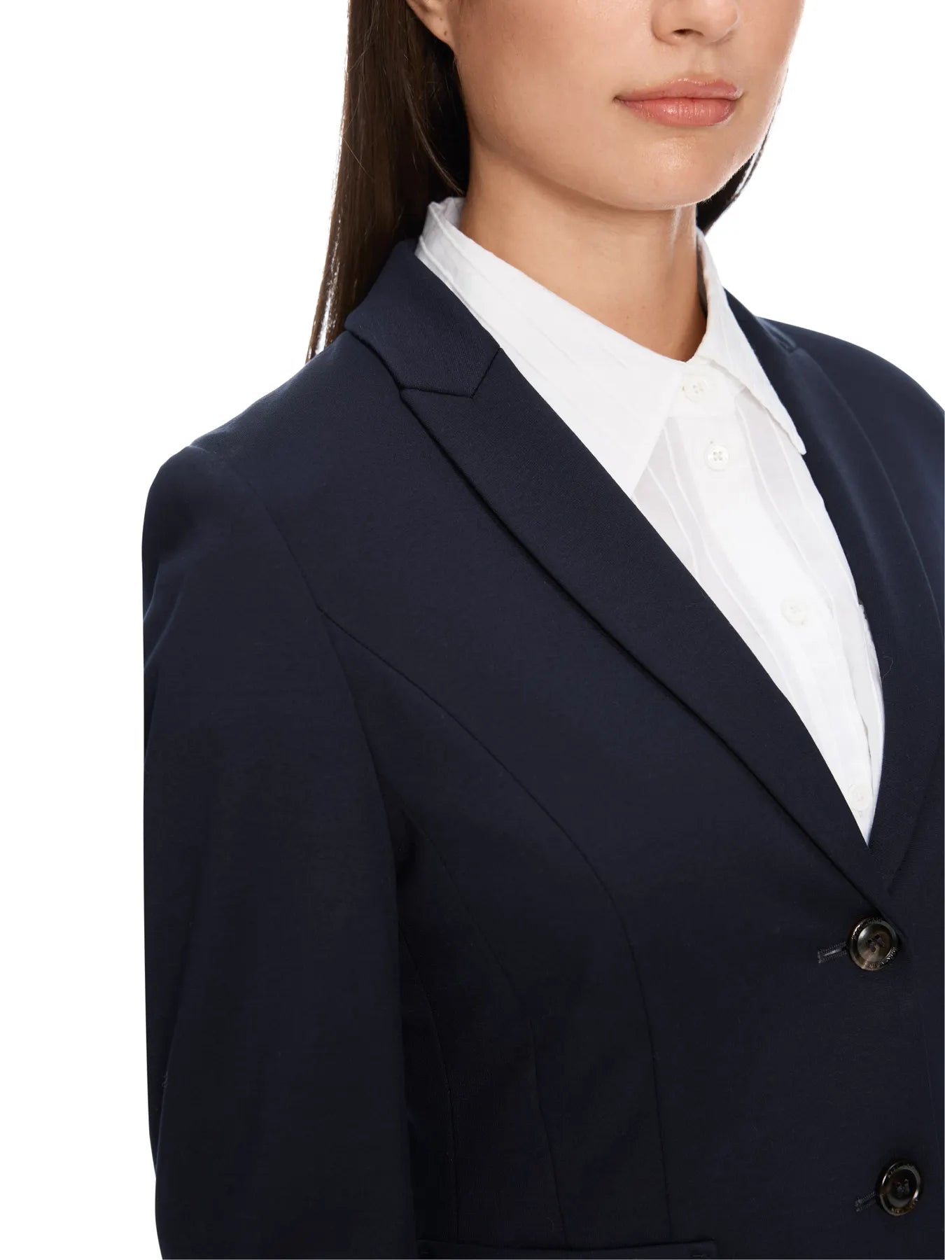 MARC CAIN +E 34.10 J24 Leichter Blazer aus feinem Jersey midnight blue 395