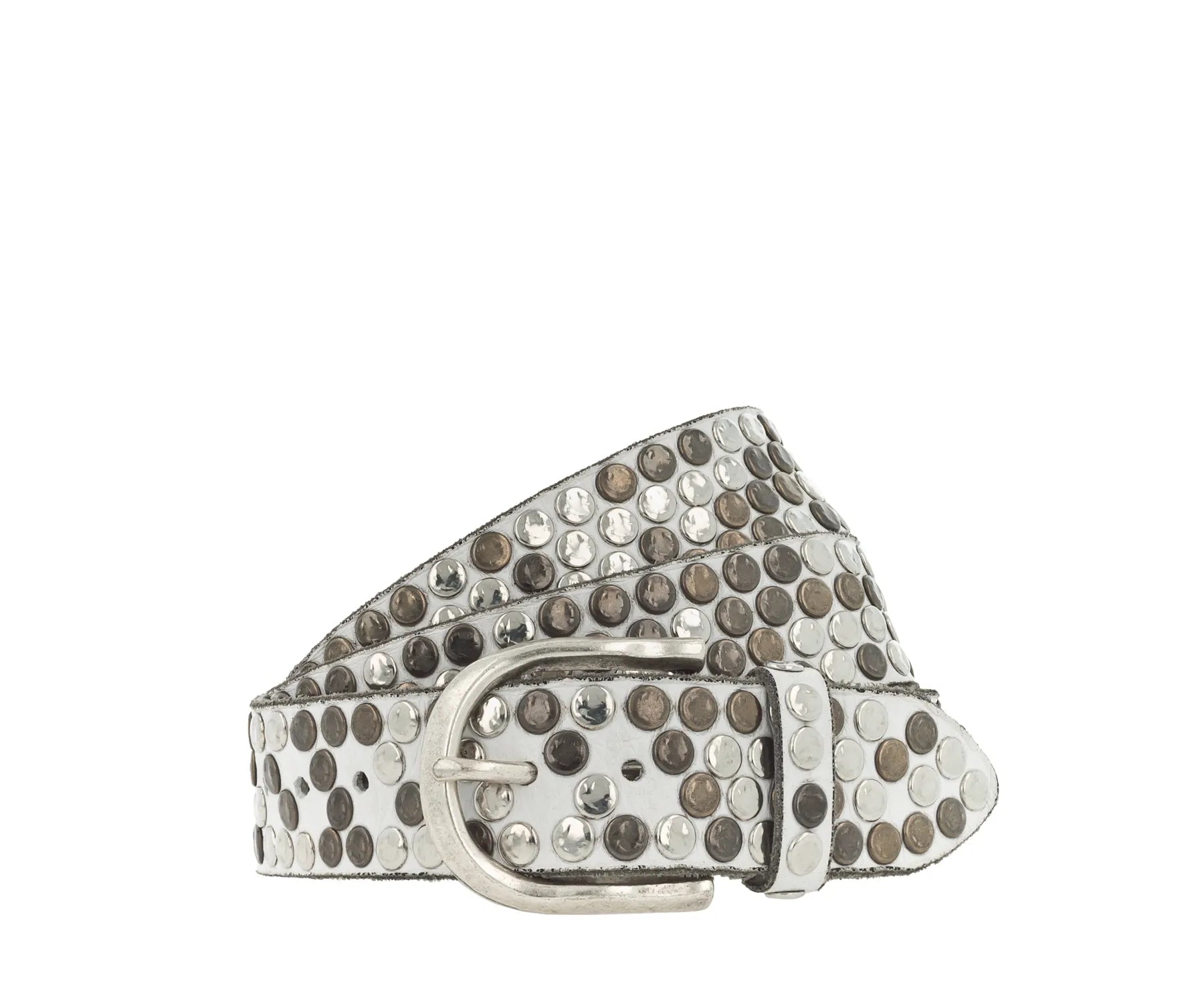 B.BELT BB0765L38 Liv Damen Leder Gürtel 35 mm Nieten