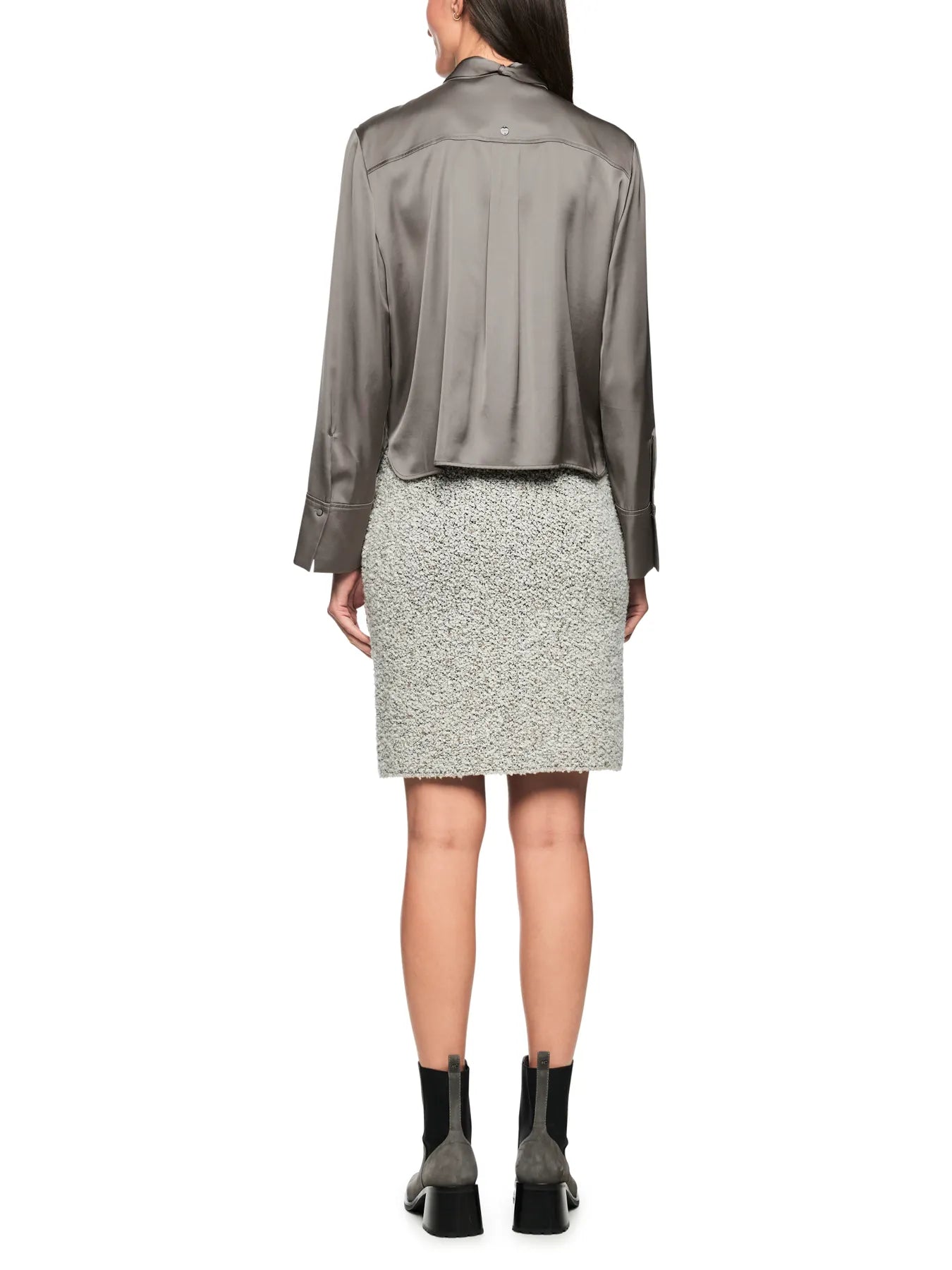 MARC CAIN
ZC 51.20 W25 Bluse mit Schluppe Grau