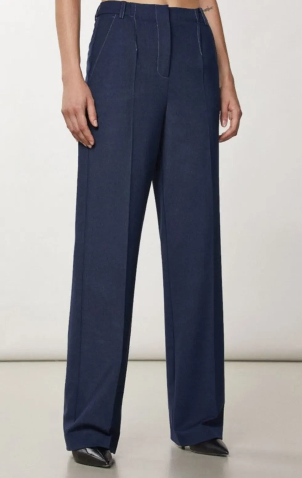 PATRIZIA PEPE 2P1554 A1PH C976 DAMEN HOSE ATMOSPHERE BLUE