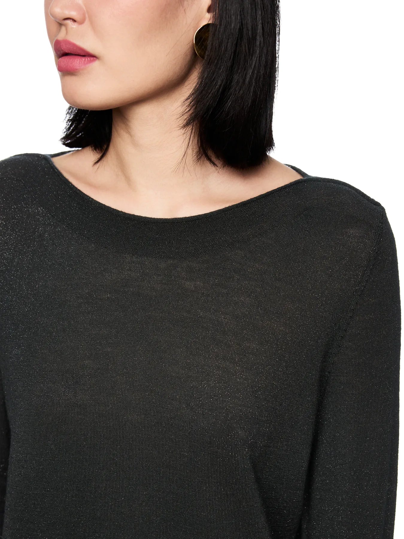 MARC CAIN
AC 41.05 M75 Feinstrickpullover mit Lurex Black