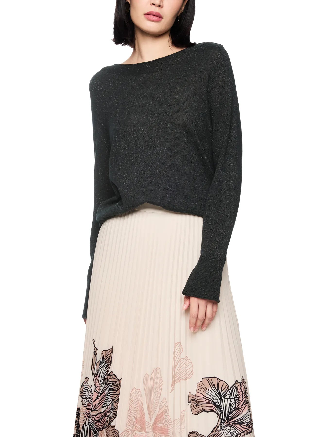 MARC CAIN
AC 41.05 M75 Feinstrickpullover mit Lurex Black