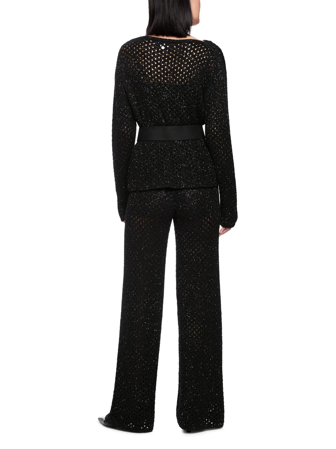 MARC CAIN AC 41.13 M33 Strickpullover Knitted in Germany Black