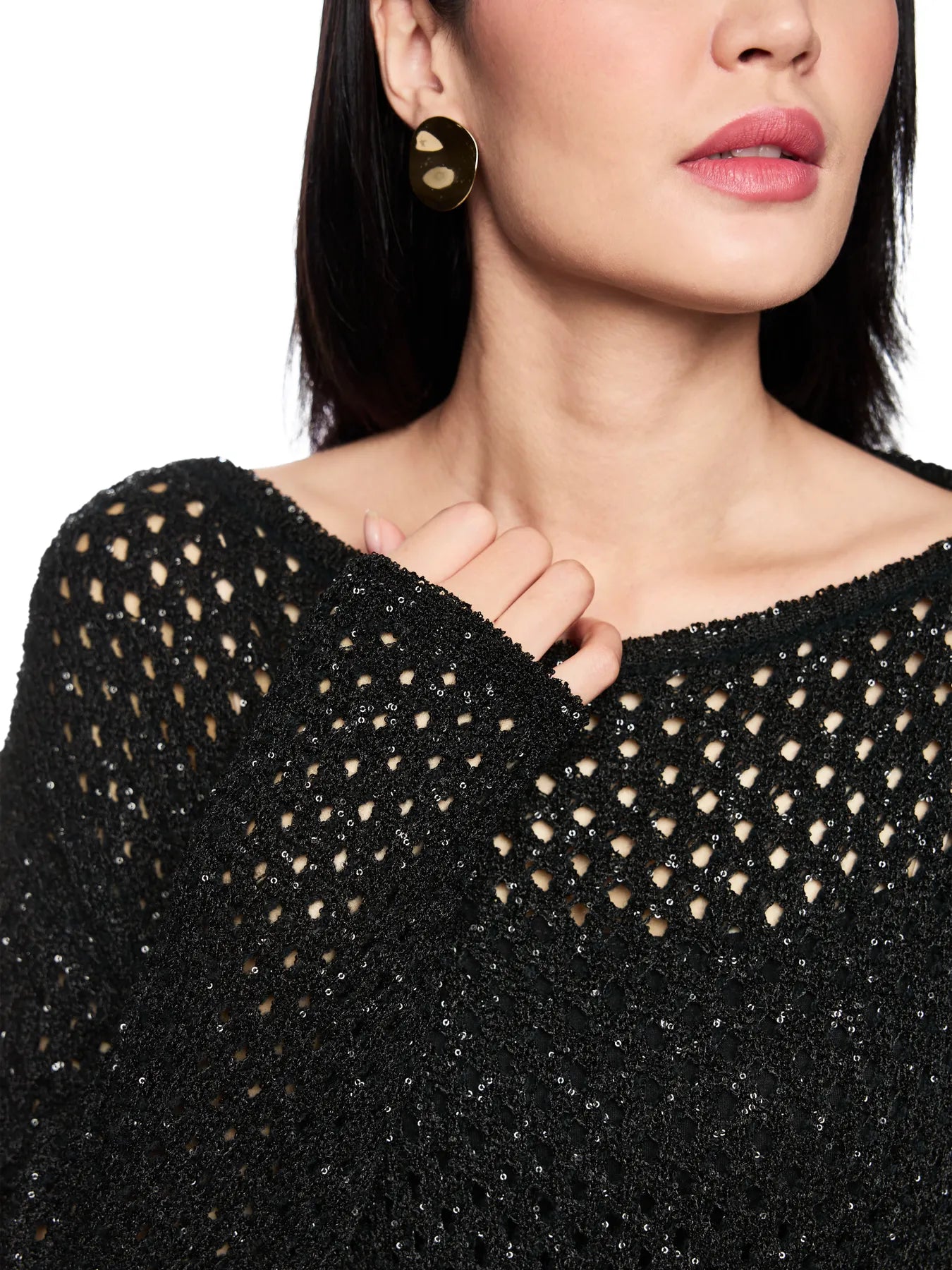 MARC CAIN AC 41.13 M33 Strickpullover Knitted in Germany Black