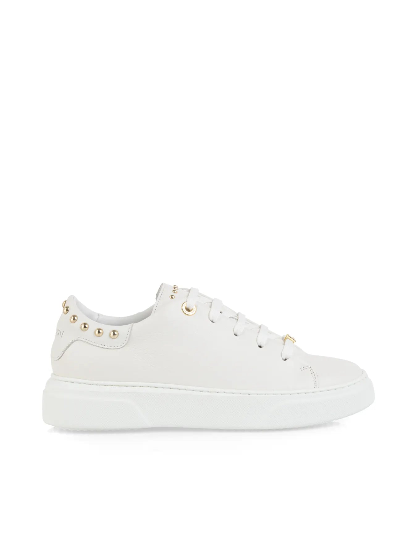 MARC CAIN
AC SH.01 L15 Leder-Sneaker mit Nietenverzierung off-white