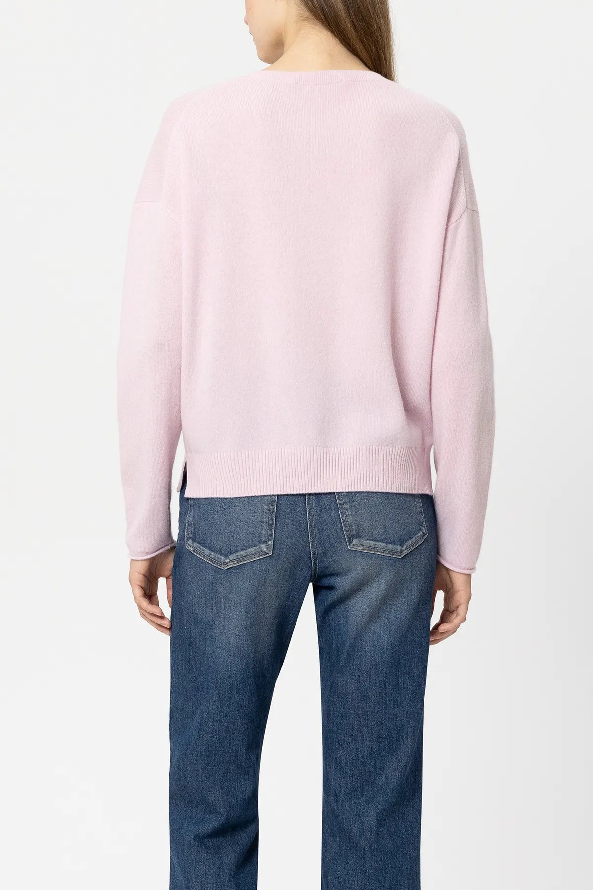 LUISA CERANO Pullover aus Kaschmir-Mix Rosa