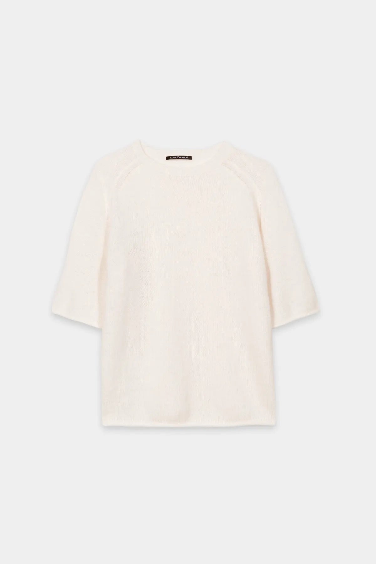 LUISA CERANO 138767/5871-0 Pullover aus Kaschmir-Mix cream